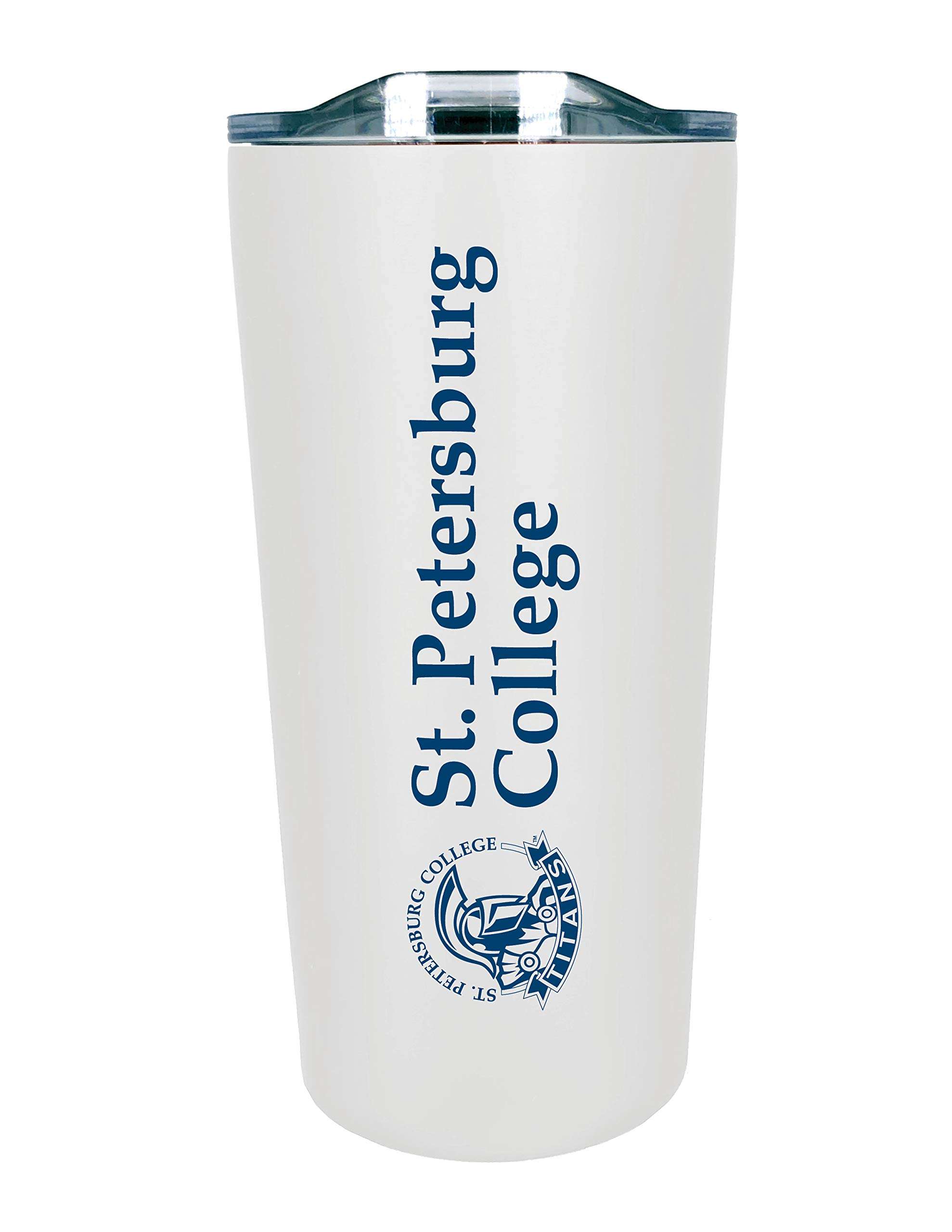 The Fanatic Group St Petersburg College Double Walled Soft Touch Tumbler, Design-1 - White 1