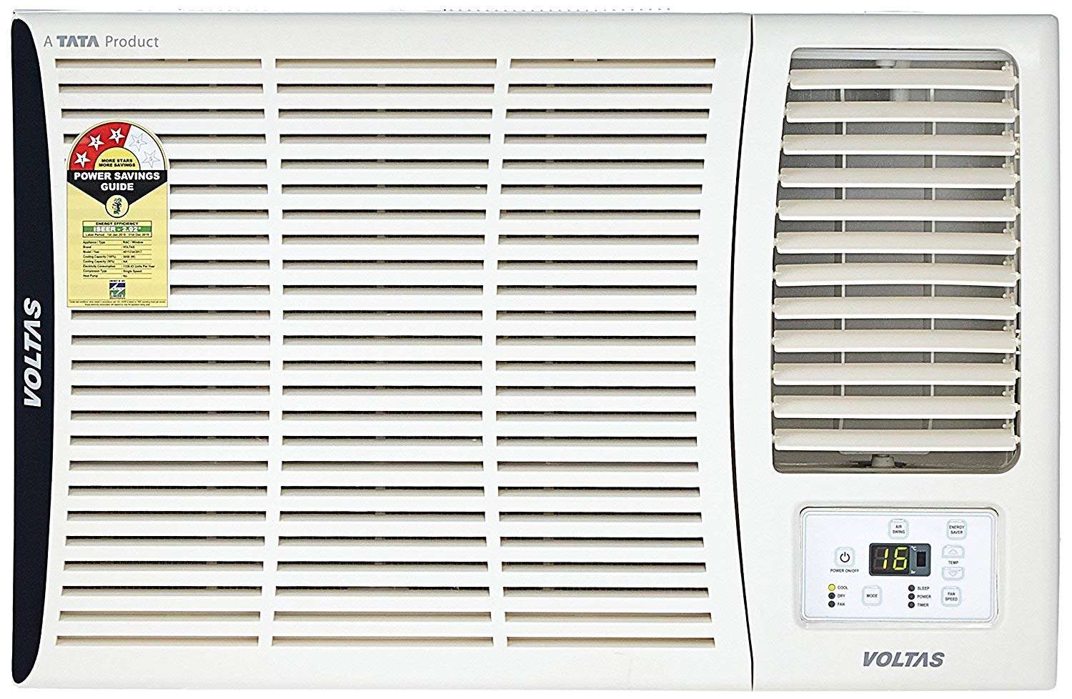 Voltas 1.5 Ton 3 Star Window AC (Copper 183 DZA/ 183 DZA R32 White)