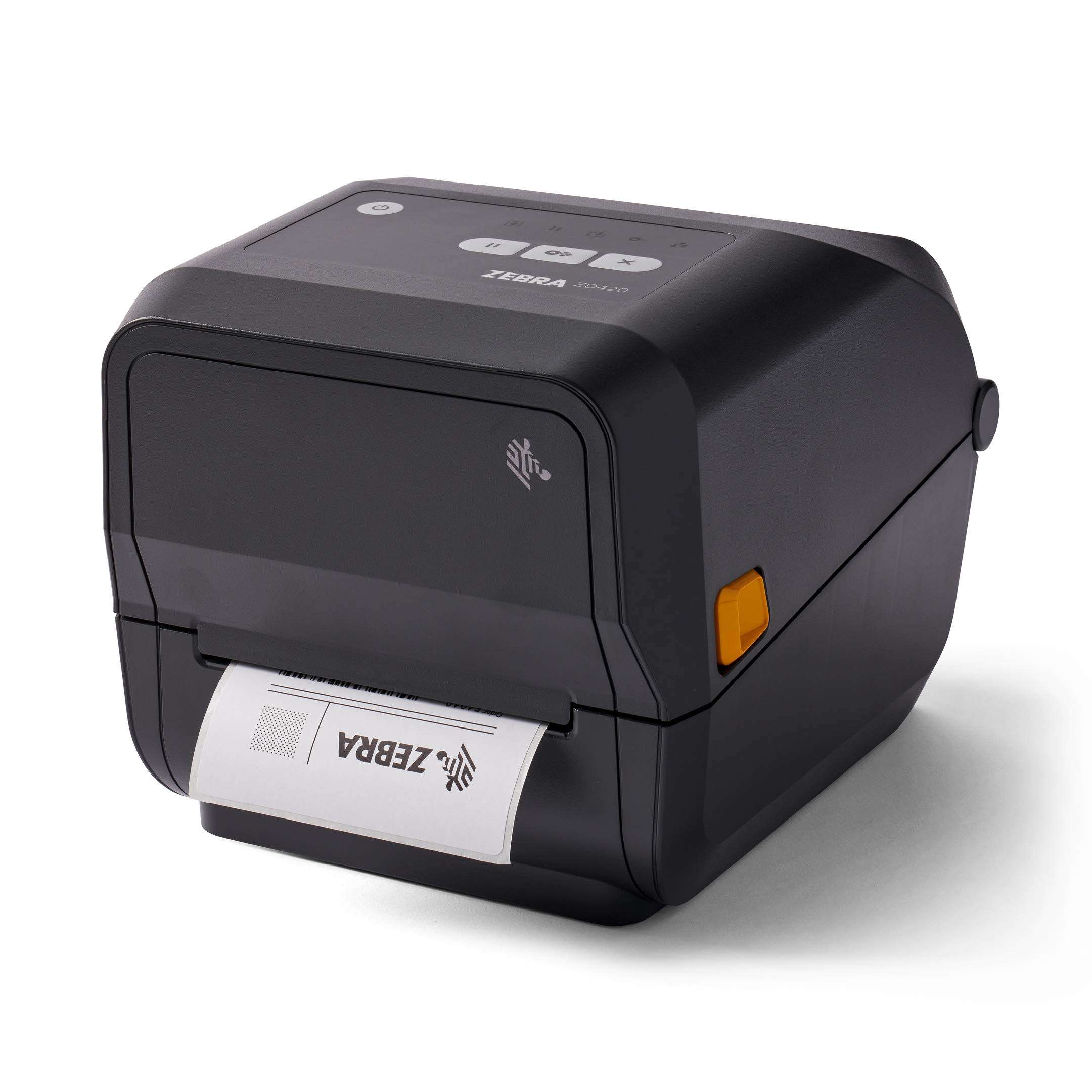 ZEBRA ZD420t Thermal Transfer Desktop Printer 203 dpi Print Width 4 in Bluetooth Ethernet USB ZD42042-T01E00EZ 1