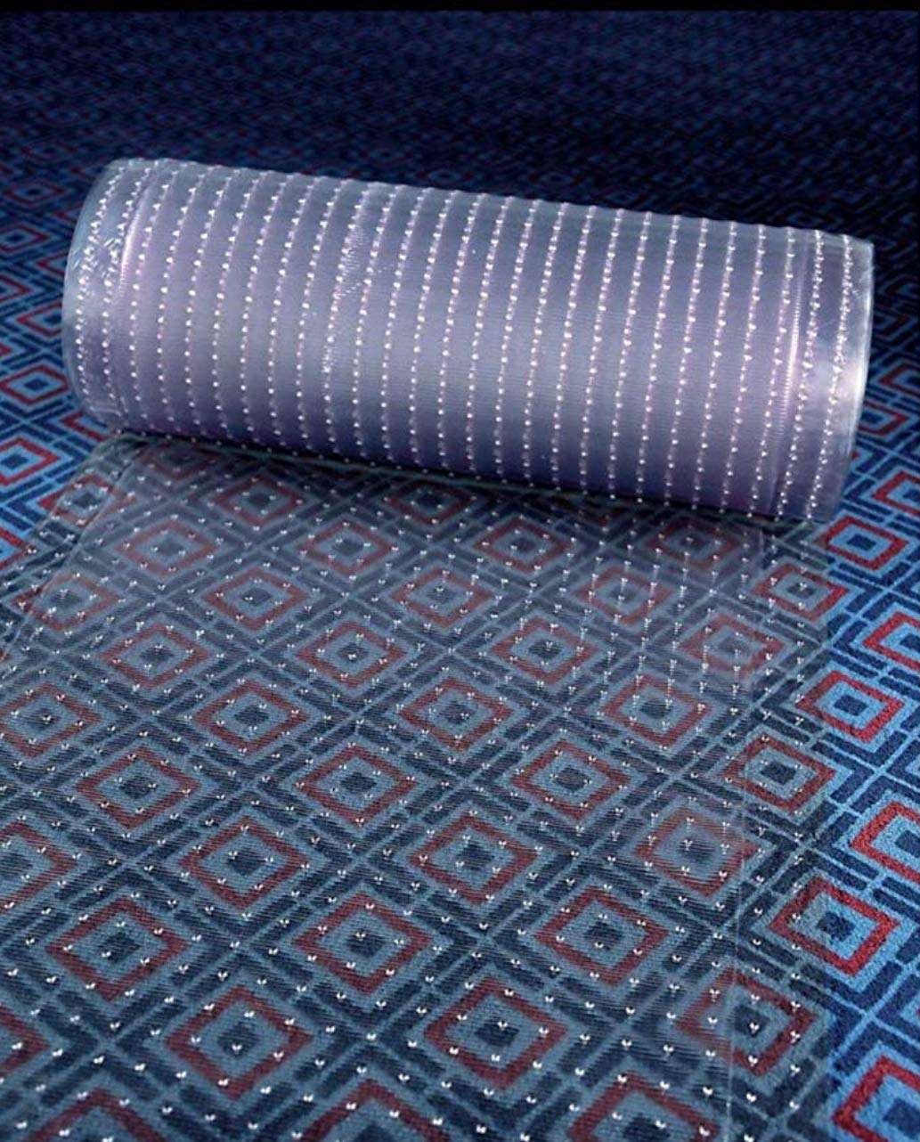 Clear Plastic Runner Rug Carpet Protector Mat Ribbed Multi-Grip (26”in x 120”in) 1