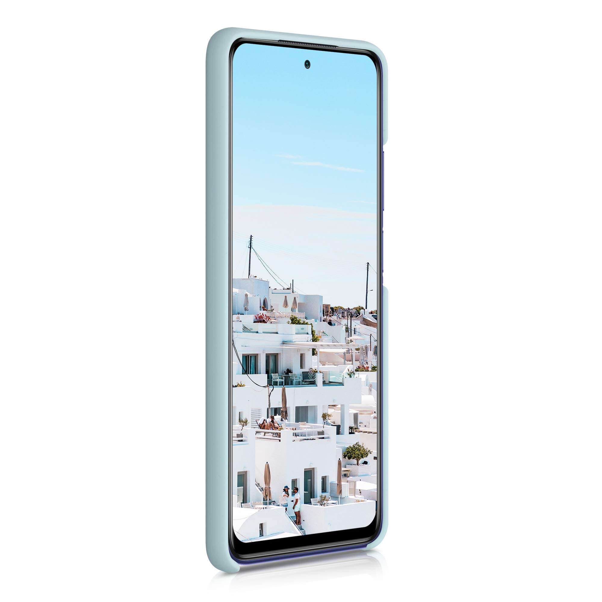 kwmobile Case Compatible with Xiaomi Mi 10T Lite Case - TPU Silicone Phone Cover with Soft Finish - Cool Mint 2