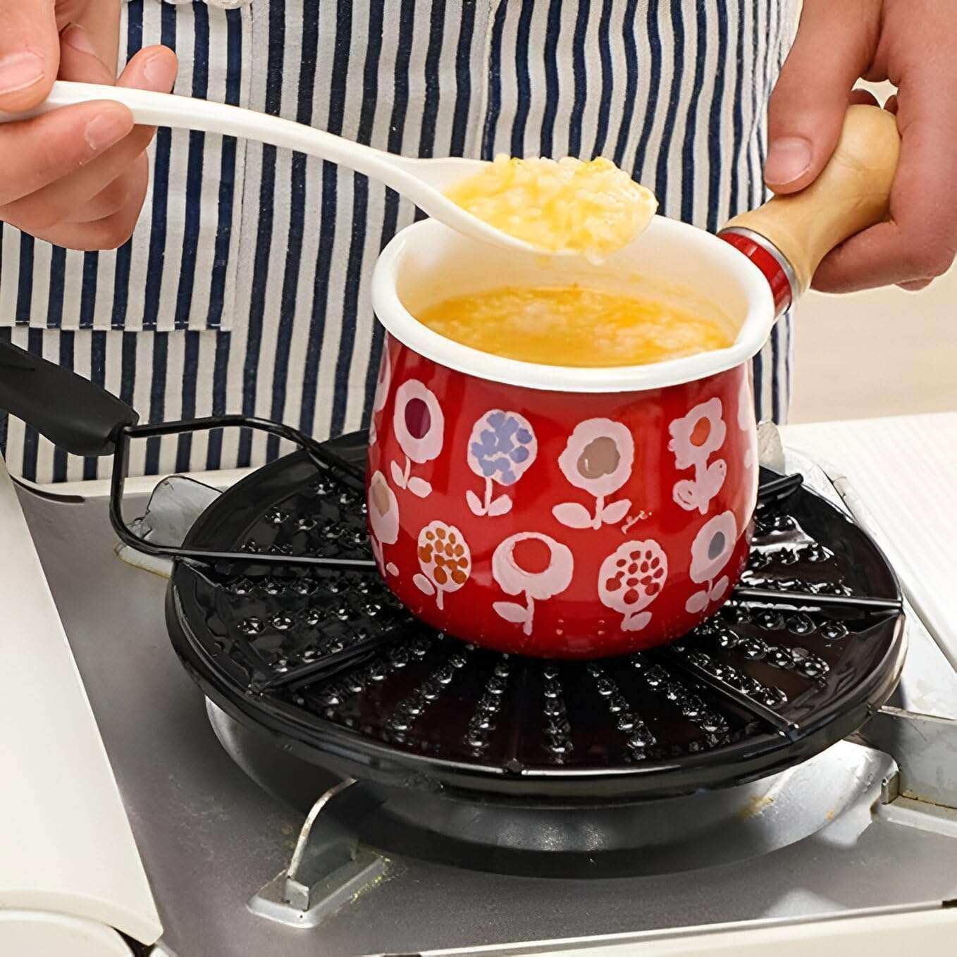 Stainless Steel Heat Induction Diffuser Plate for Gas Stove – BBQ & Simmer Plate, Cast Iron Heat Spreader, Milk & Coffee Heating Diffuser, Universal Cooker Adapter 3