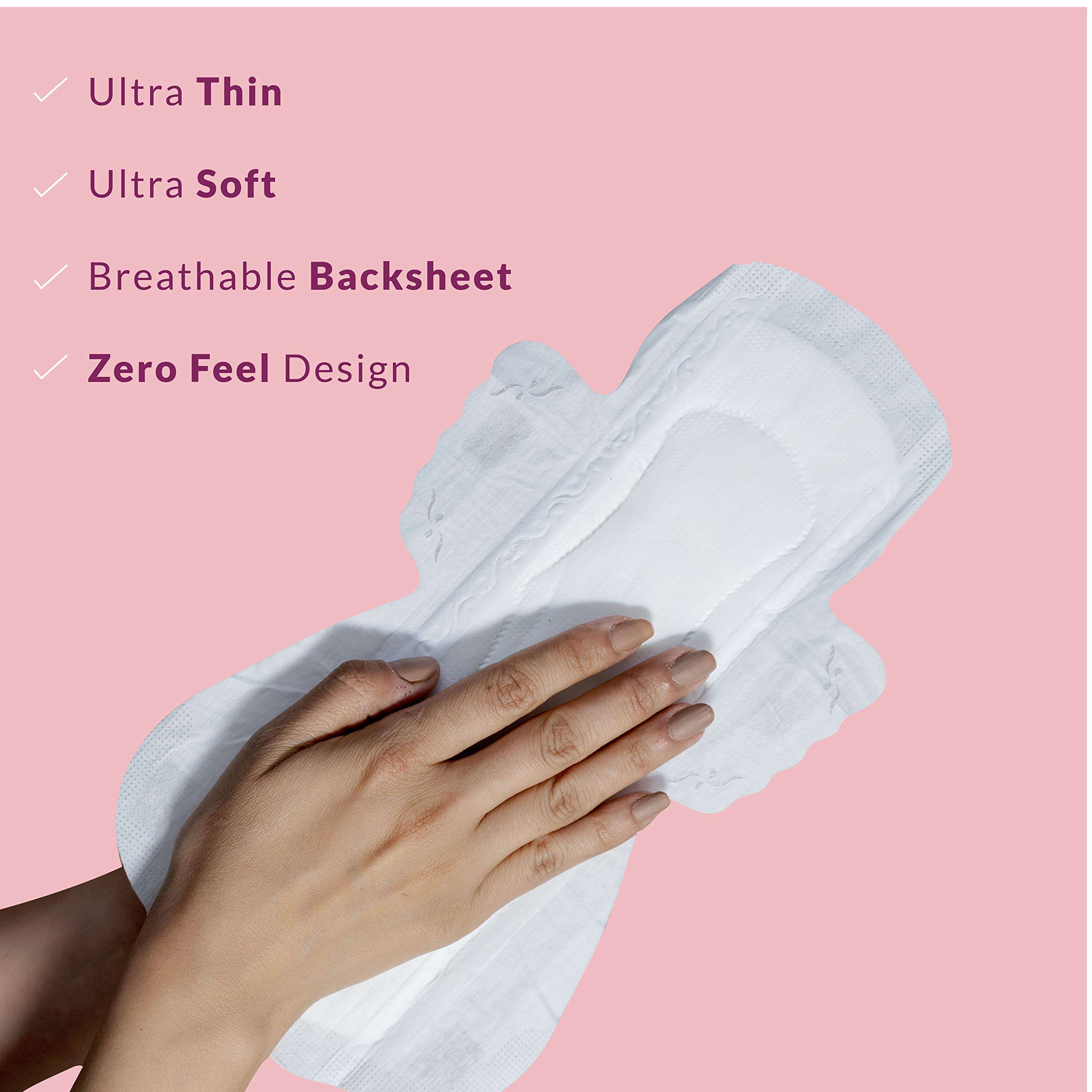 DAES Rash-Free Sanitary Pads - Pack of 36 Without Disposable Cover, Organic Cotton, Toxin-Free, Ultra Thin, Ultra Soft, 4 Wings, Wider Back, Leakage Proof - L Size Pads for a Comfortable and Eco-Friendly Period Experience 5