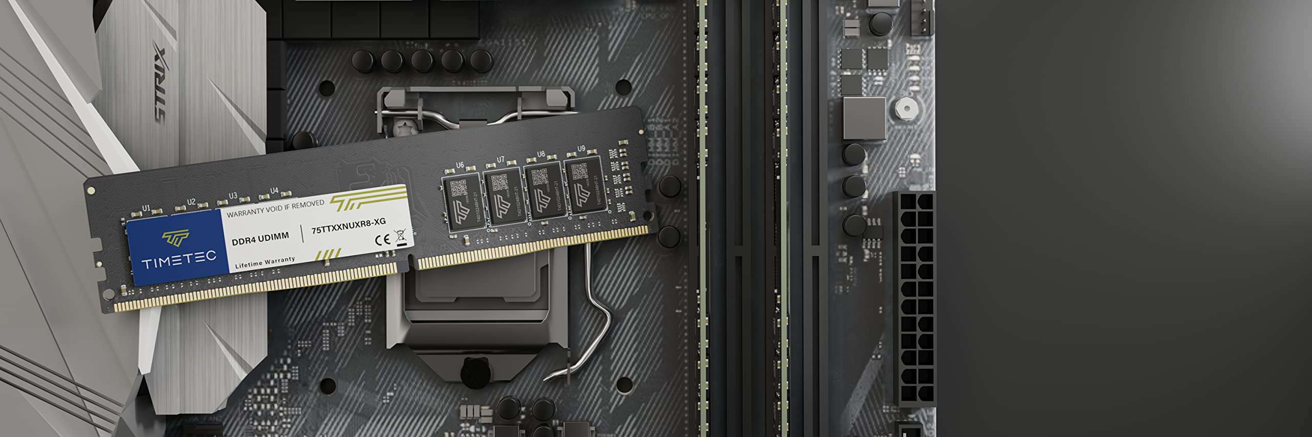 Timetec 16GB KIT(2x8GB) DDR4 3200MHz (or 2933MHz or 2666MHz) PC4-25600 Non-XMP CL22 1.2V Non-ECC Unbuffered 1Rx8 Single Rank 288 Pin UDIMM Desktop PC Computer Memory RAM Module Upgrade 4