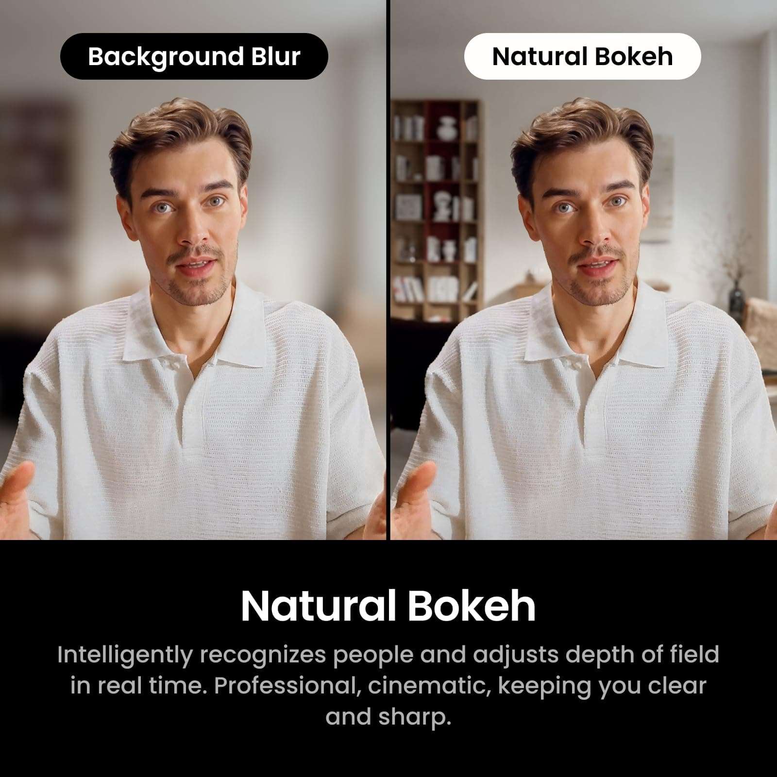 Insta360 Link 2C Pro – 4K Webcam for PC/Mac, 1/1.3” Sensor, Low-Light, Auto Framing, HDR, Directional Noise-Canceling Mics, Supports Stream Deck, Zoom, Teams, Twitch for Streaming or Meetings 6