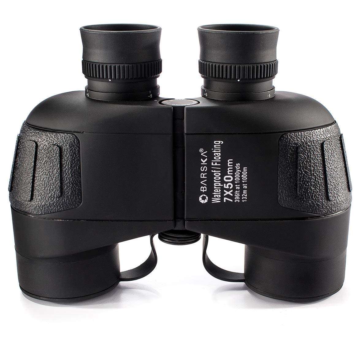 BARSKA 7x50 WP Battalion Floating Binoculars with Internal Rangefinder , Black 5