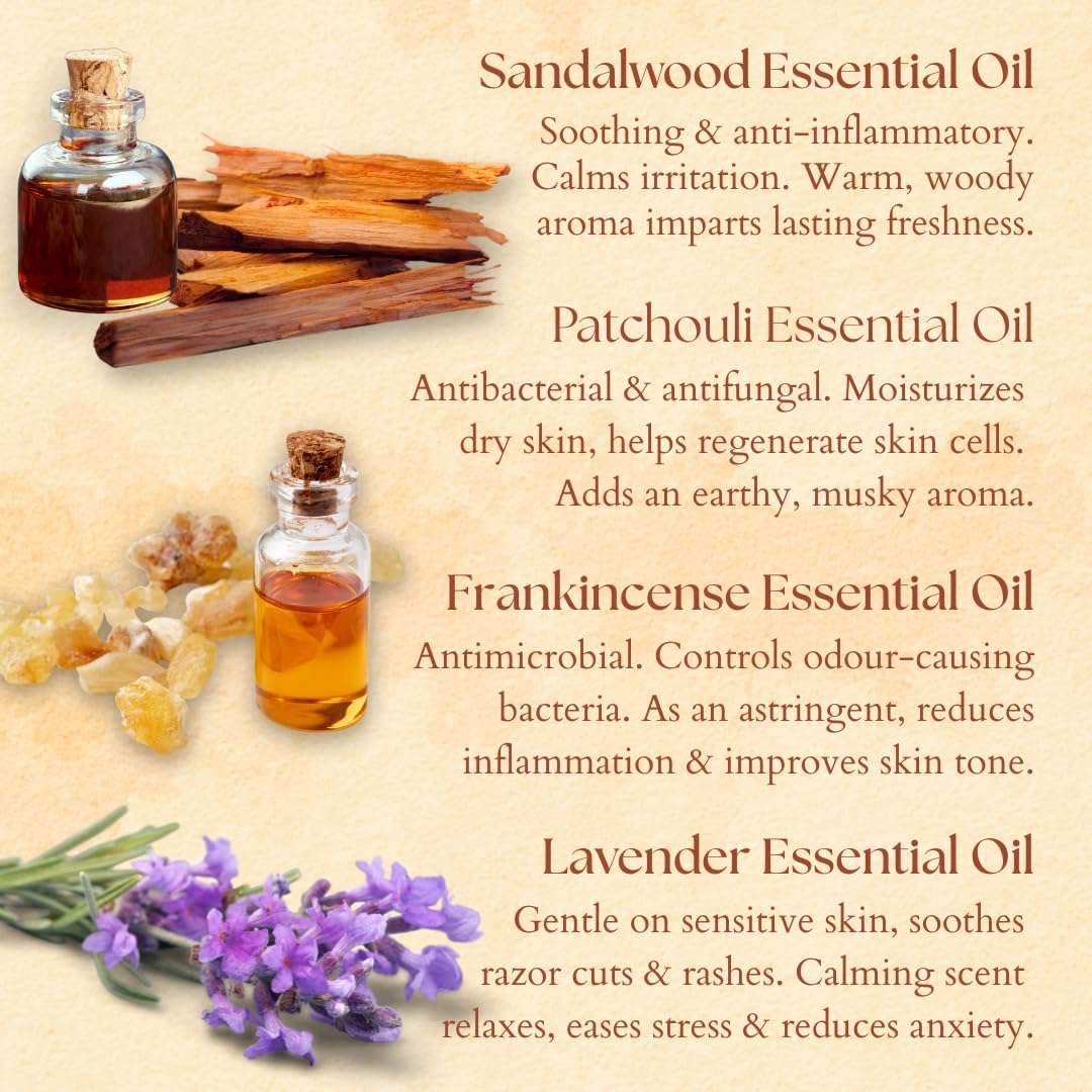 Vrikshā 100% Natural Roll On Deodorant | 24 Hour Body Odour Protection | Sandalwood & Frankincense Essential Oils | ZERO Alcohol | For Women & Men 5