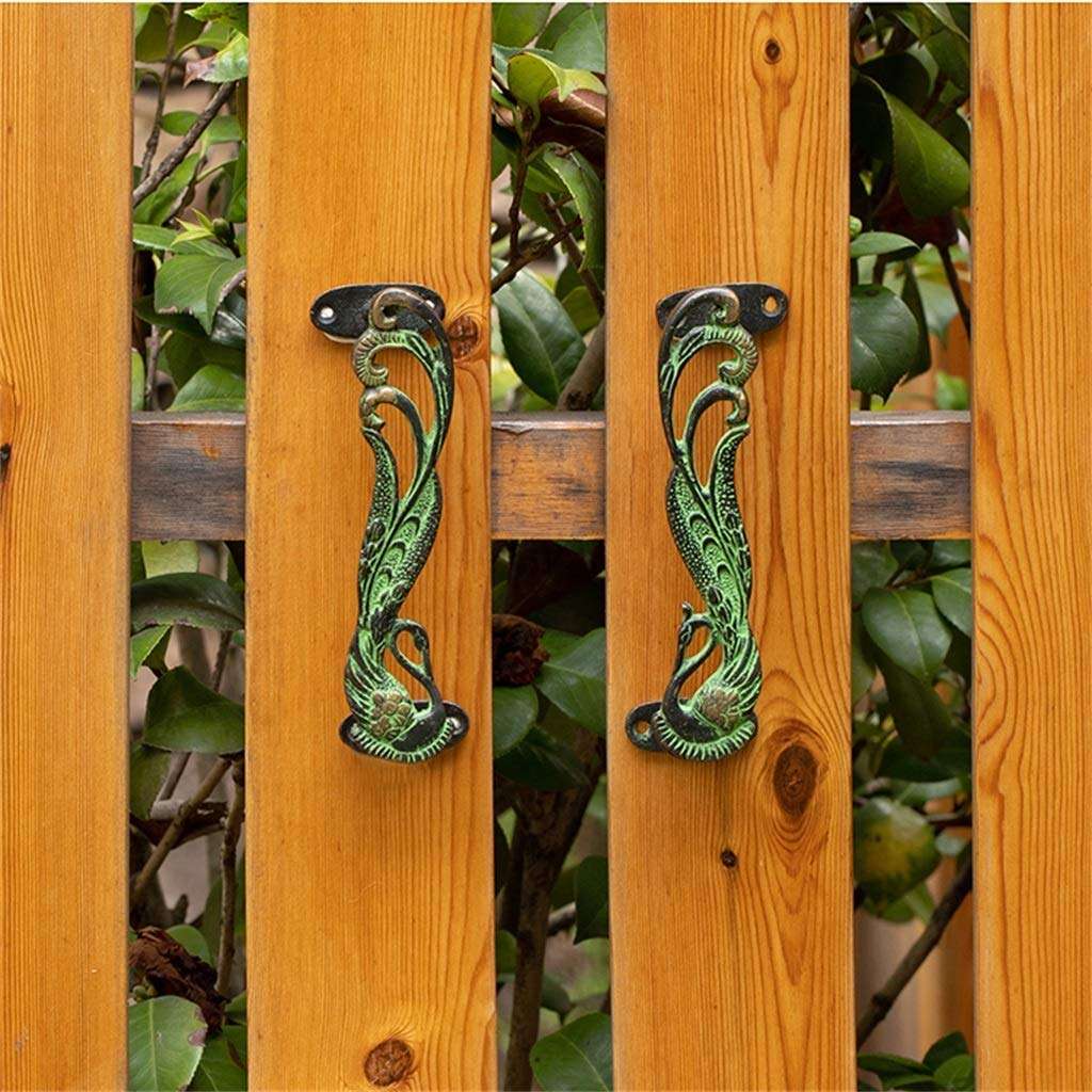 AWCPP Sliding Door Handle, Nordic Vintage Entrance Gate Closet Door Hardware Accessories Creative Door Handle,Bronze 5