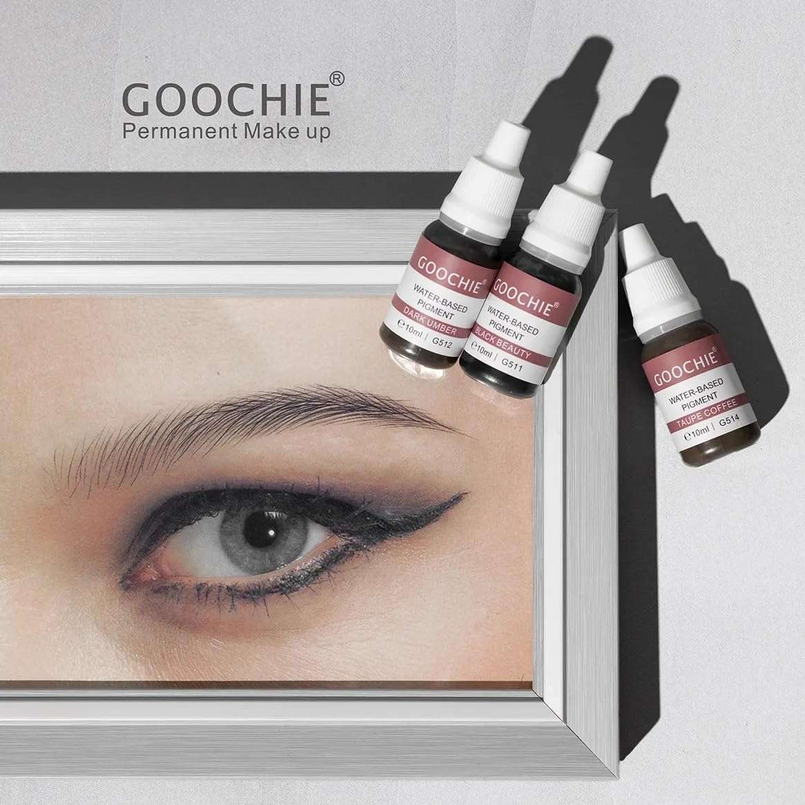 GOOCHIE Peach Blossom Semi-Organic Liquid Water-Based Micro Pigment EU Standard Machine Permanent Makeup Pigment 10ml - G519 6