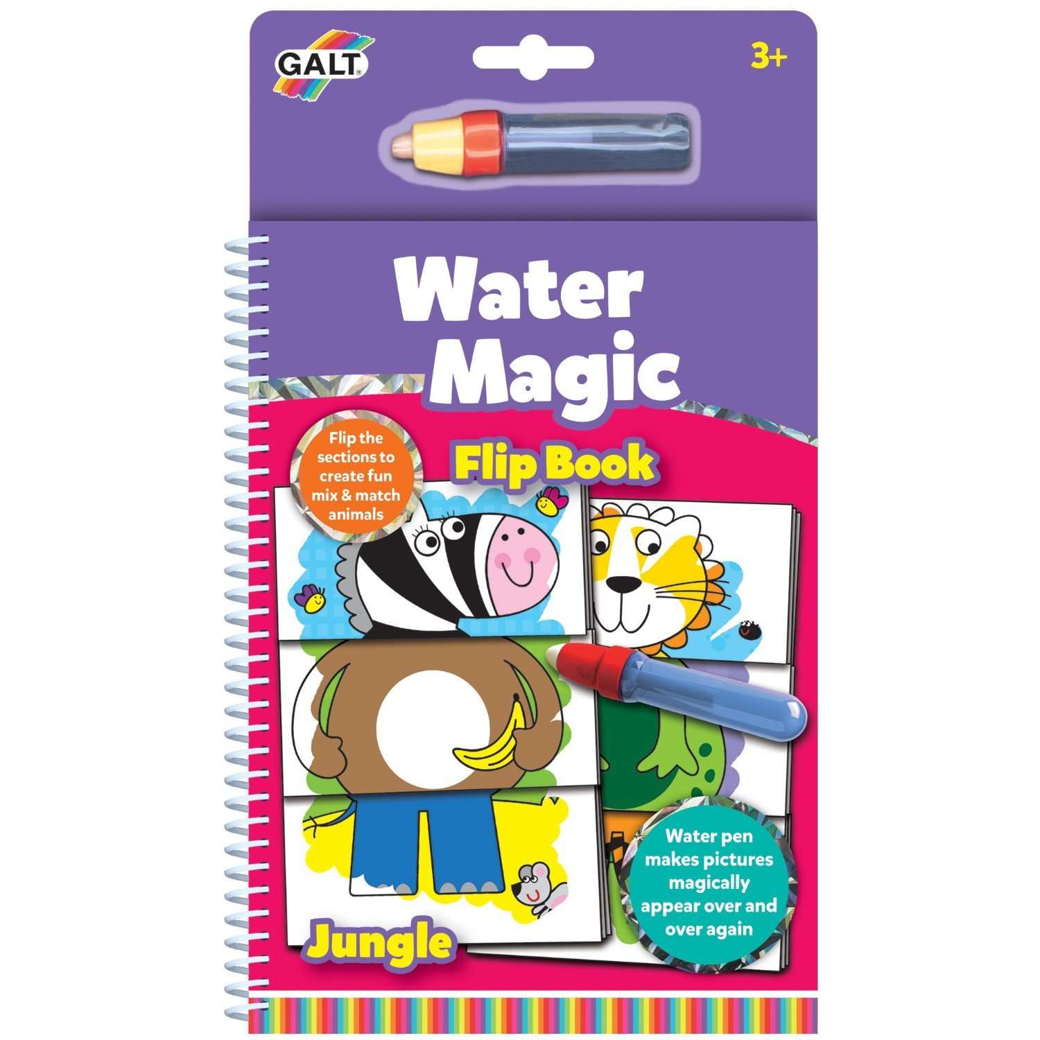 Galt Toys, Water Magic - Flip Book Jungle 1