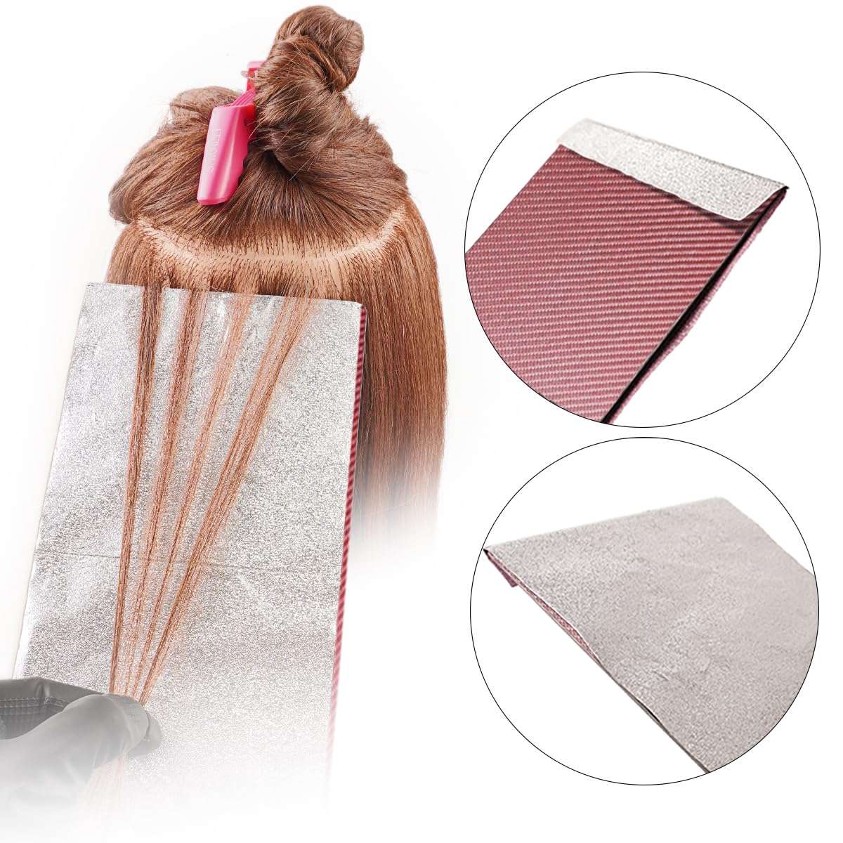 Professional Carbon Fibre Balayage Board, Ultra-Lightweight Hair Coloring Board for Hair stylists (Matte Pink D) 4