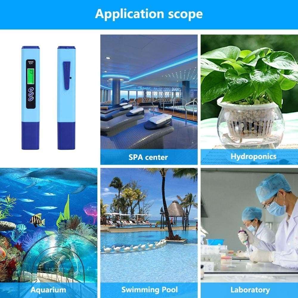 ZUQIEE PH Meter Portable High-Precision Ec/Tds/Temperature 3 in 1 Water Quality Analyzer Backlight Digital EC-936 Conductivity Meter 6