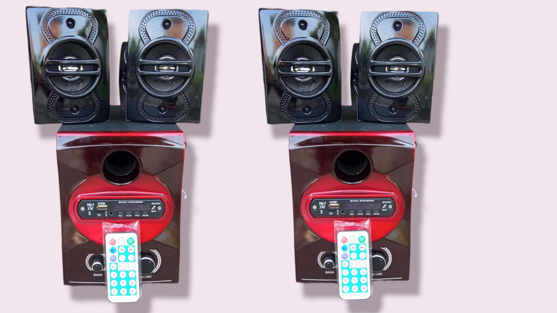 ERA Audio 4.1 Channel Wireless, USB, Bluetooth Multimedia Speaker System, Pack of 2 3