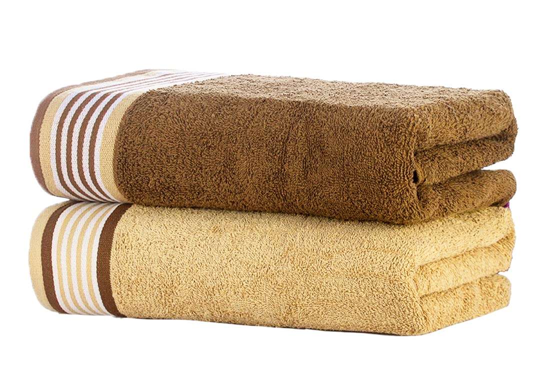 Casa Copenhagen Germany Design - He & She Collection 100% Super Soft Cotton 6 Piece Hand Towels Set (Size : 40 x 60 cm) - Brown & Beige 6