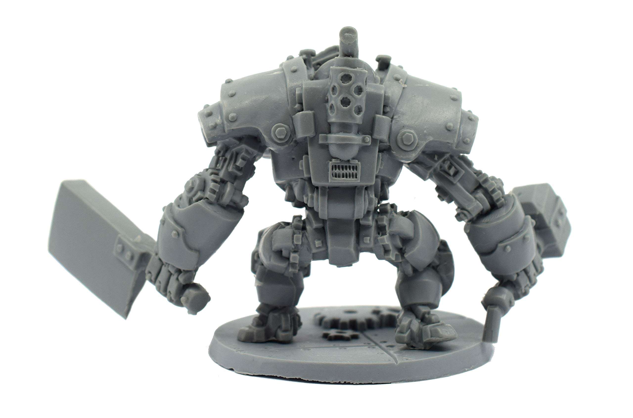 Stonehaven Miniatures Gnomish Titan Miniature Figure, 100% Urethane Resin - 63mm Tall - (for 28mm Scale Table Top War Games) - Made in USA 3