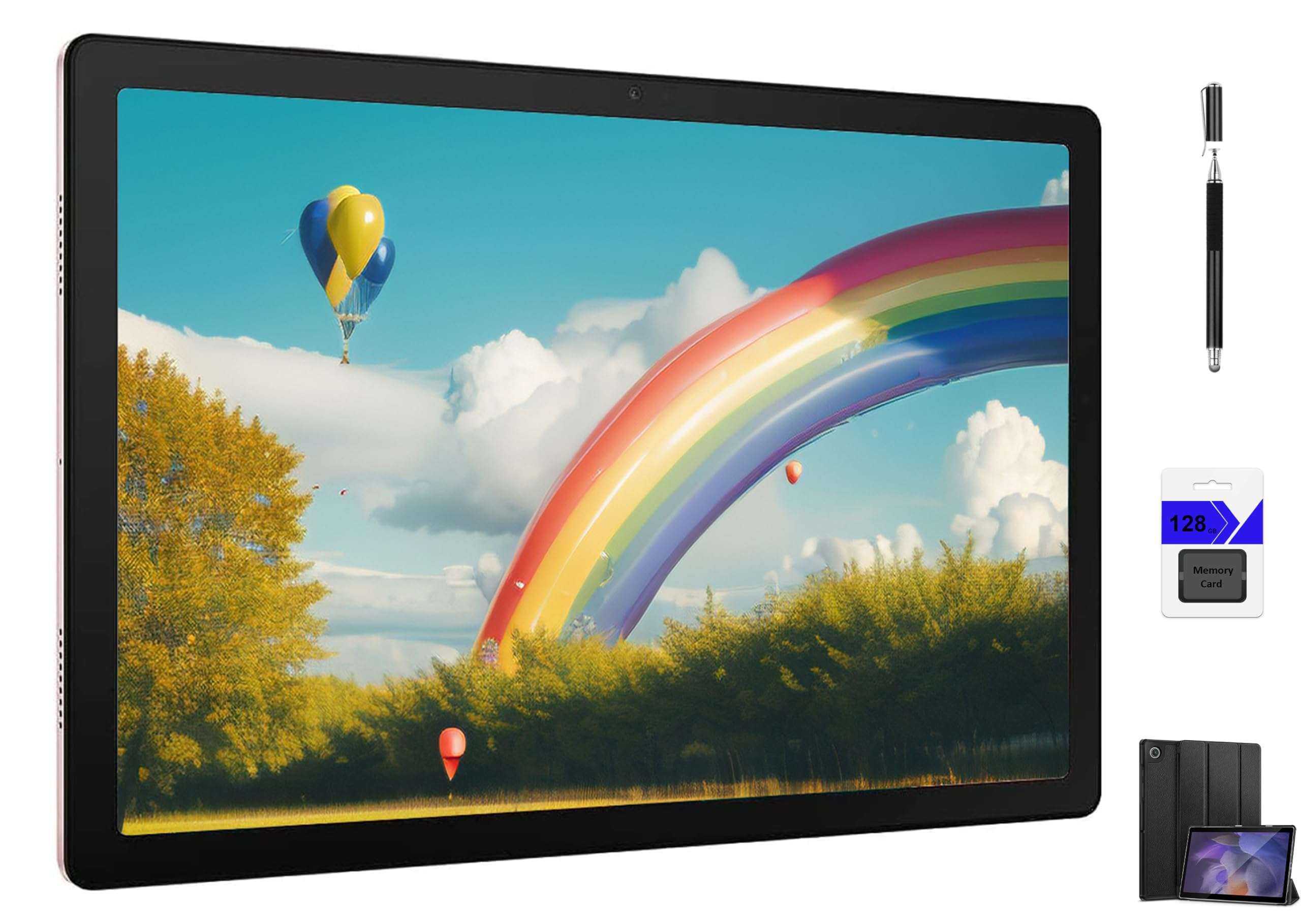 Samsung Galaxy Tab A8 10.5 inch 64GB Wi-Fi Android Tablet, LCD Screen, Kids Content, Smart Switch, Expandable Memory, Long Lasting Battery, Fast Charging, Pink Gold with Accessories 1