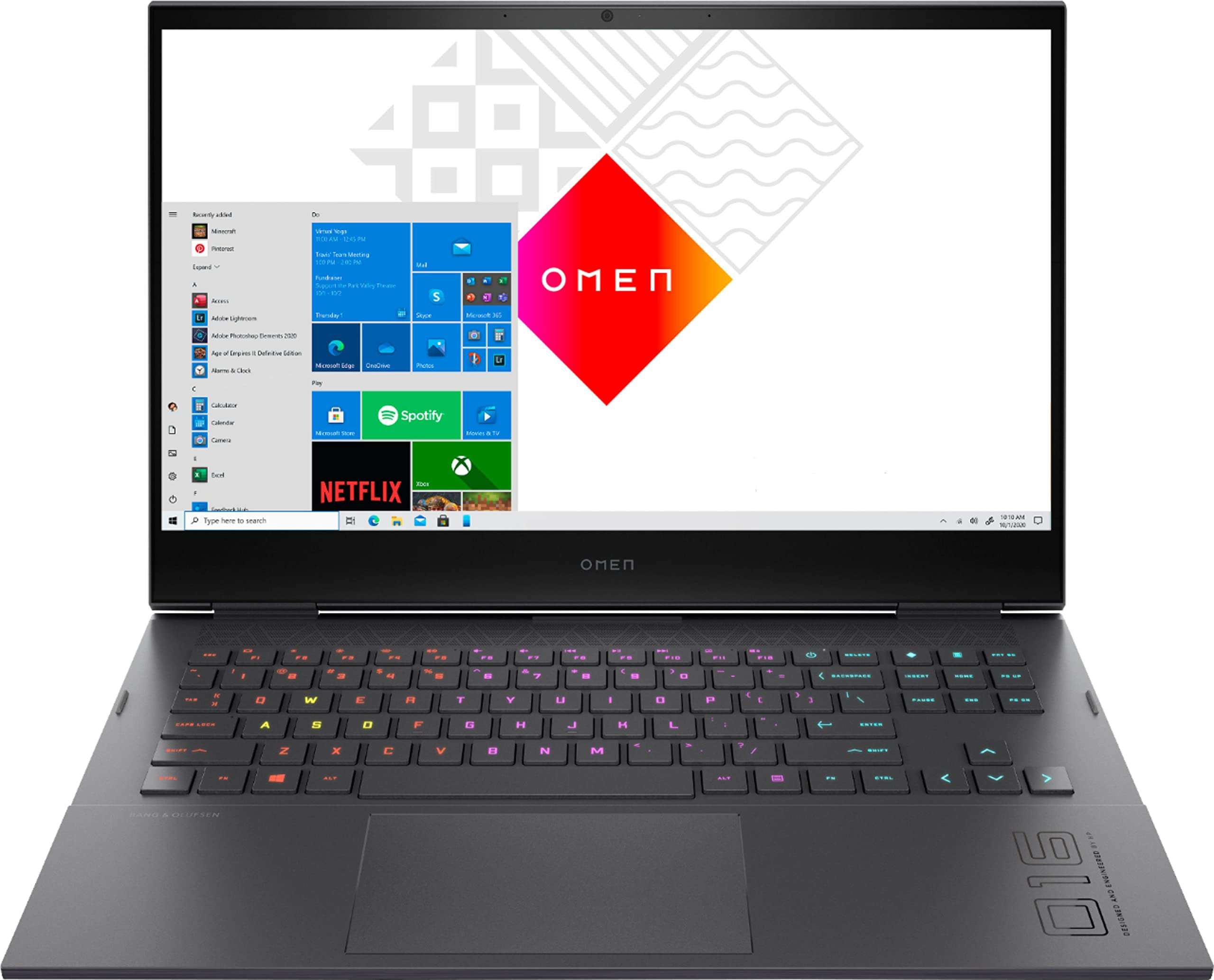 HP OMEN 16 Gaming & Entertainment Laptop (AMD Ryzen 7 5800H 8-Core, 16GB RAM, 512GB m.2 SATA SSD, GeForce RTX 3050 Ti, Win 11 Home) with MS 365 Personal, Hub 2