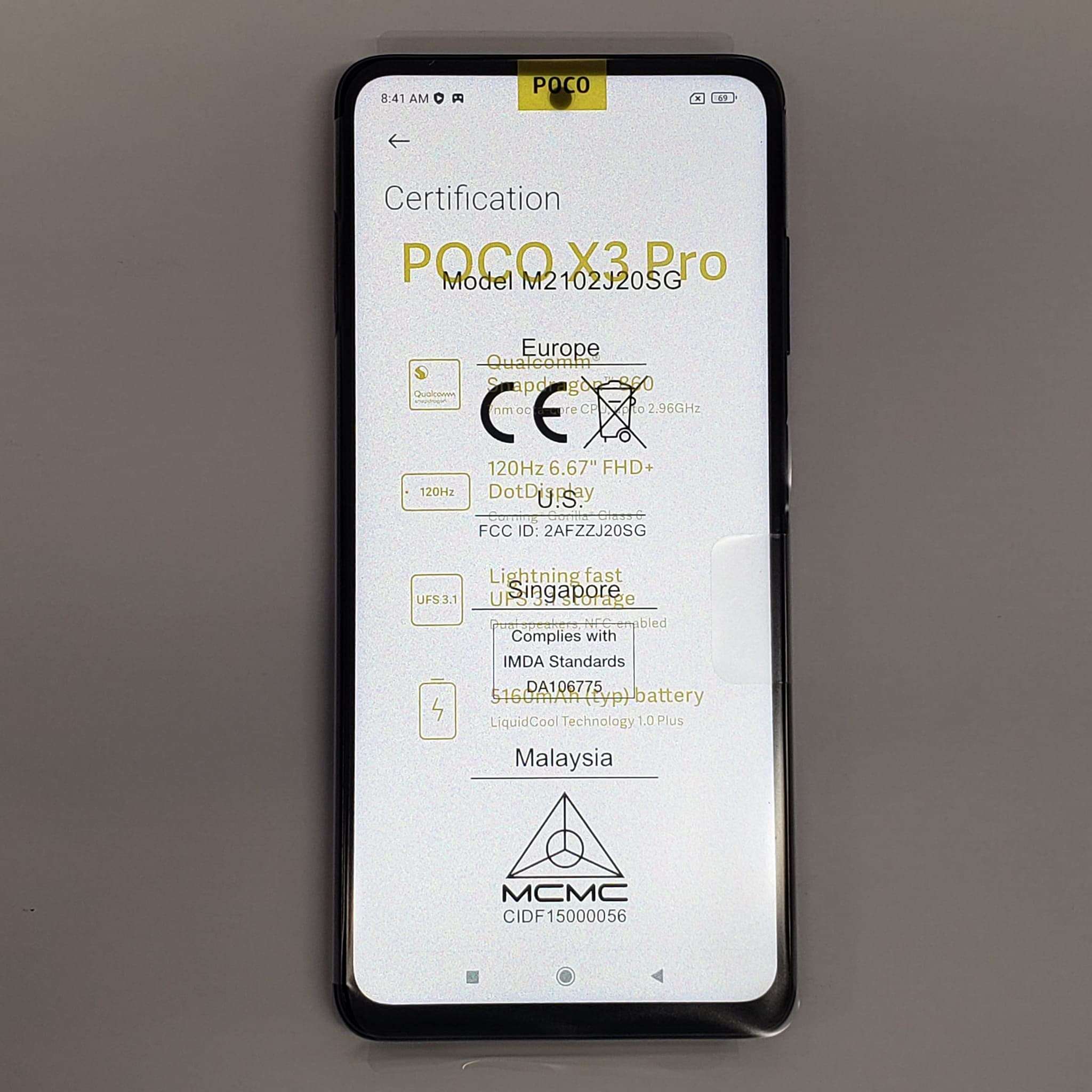 POCO, LLC Poco X3 Pro (128GB, 6GB) 6.67In 120Hz, Snapdragon 860, 48MP 4K Quad Camera, All Day Battery, Dual SIM GSM Factory Unlocked - US & Global 4G LTE Version (Blue), M2102J20SG, Frost Blue 5