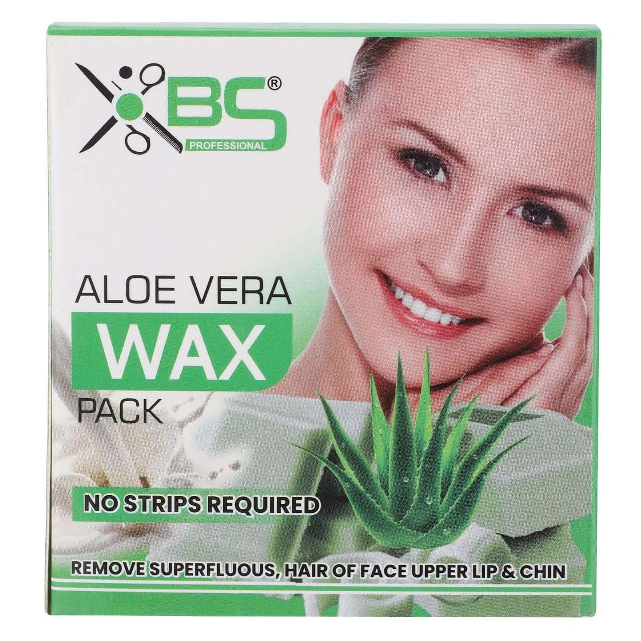 XBS PROFESSIONAL Aloevera Wax Pack For Face, Upper Lips and Chin Hair Removal (80gm) 3