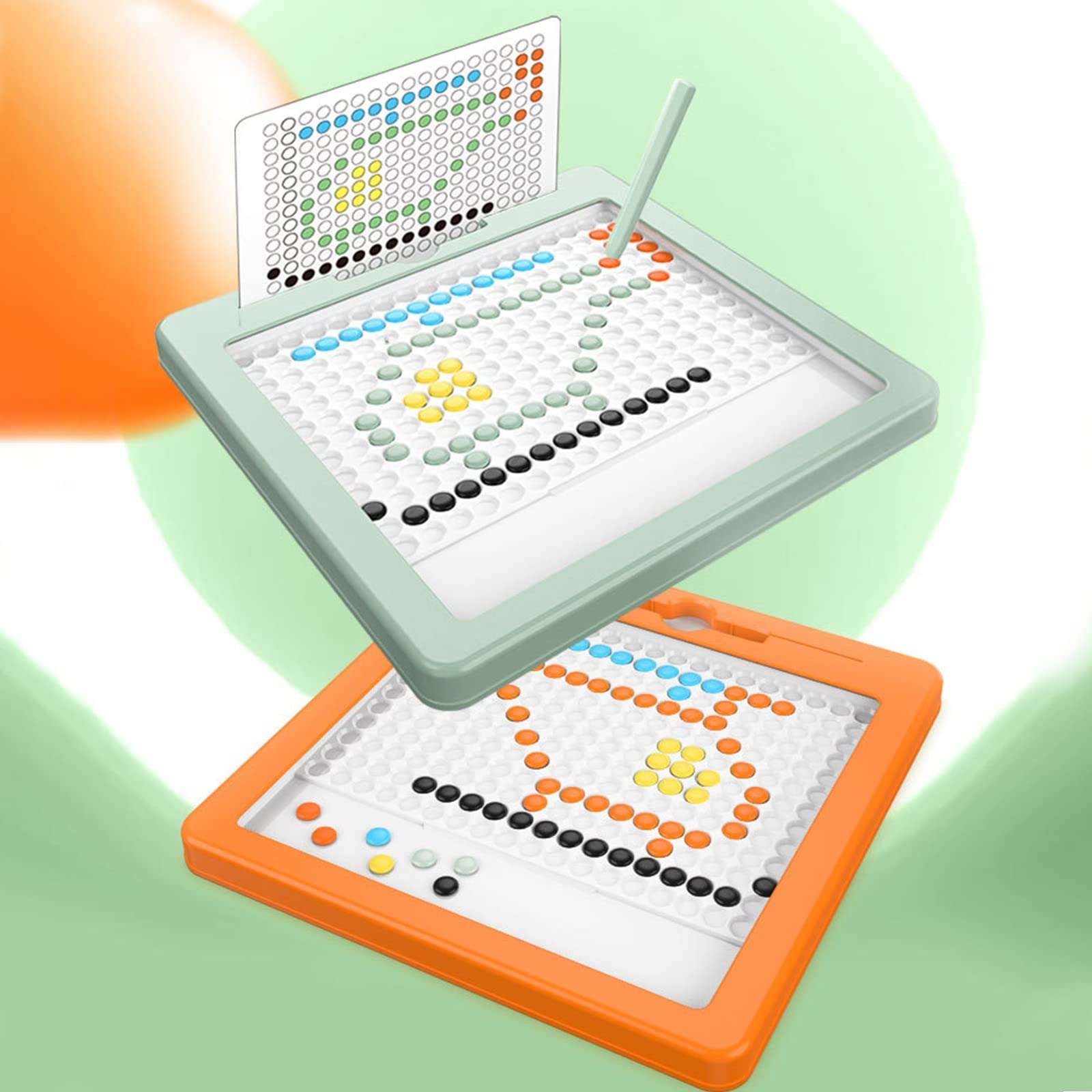 Magnetic Drawing Board, Learning & Playing Concentration Training Magnetic No Eraser Writing Doodle Puzzle Pencil Board Chessboard Early Education Thinking 1