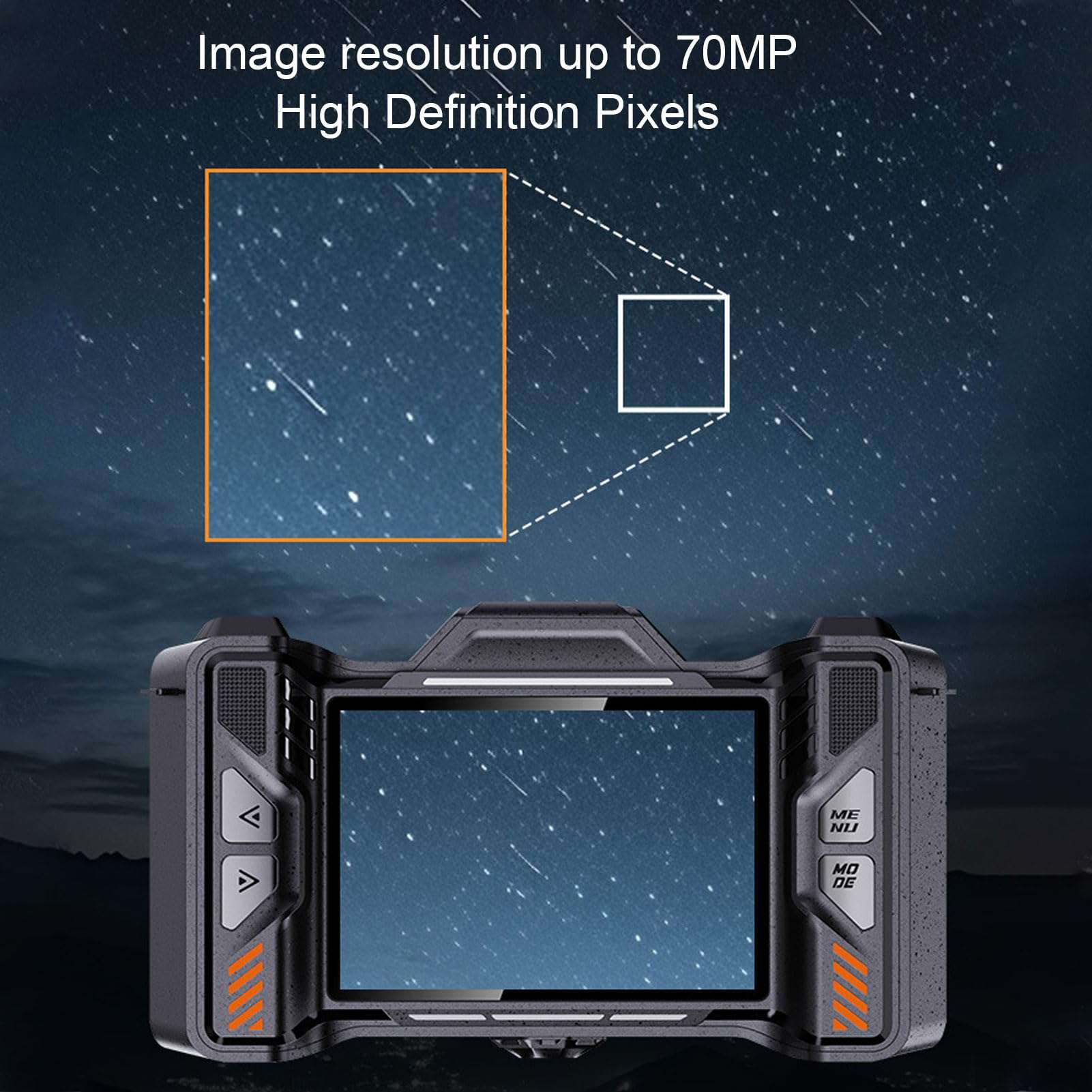 4K Digital Camera, 70MP HD Micro SLR Camera Video Camera with 50X Digital Zoom, 3.5 Inch TFT Screen, 64GB Memory Card, 1/4 Inch Standard Screw Hole for Photography 3