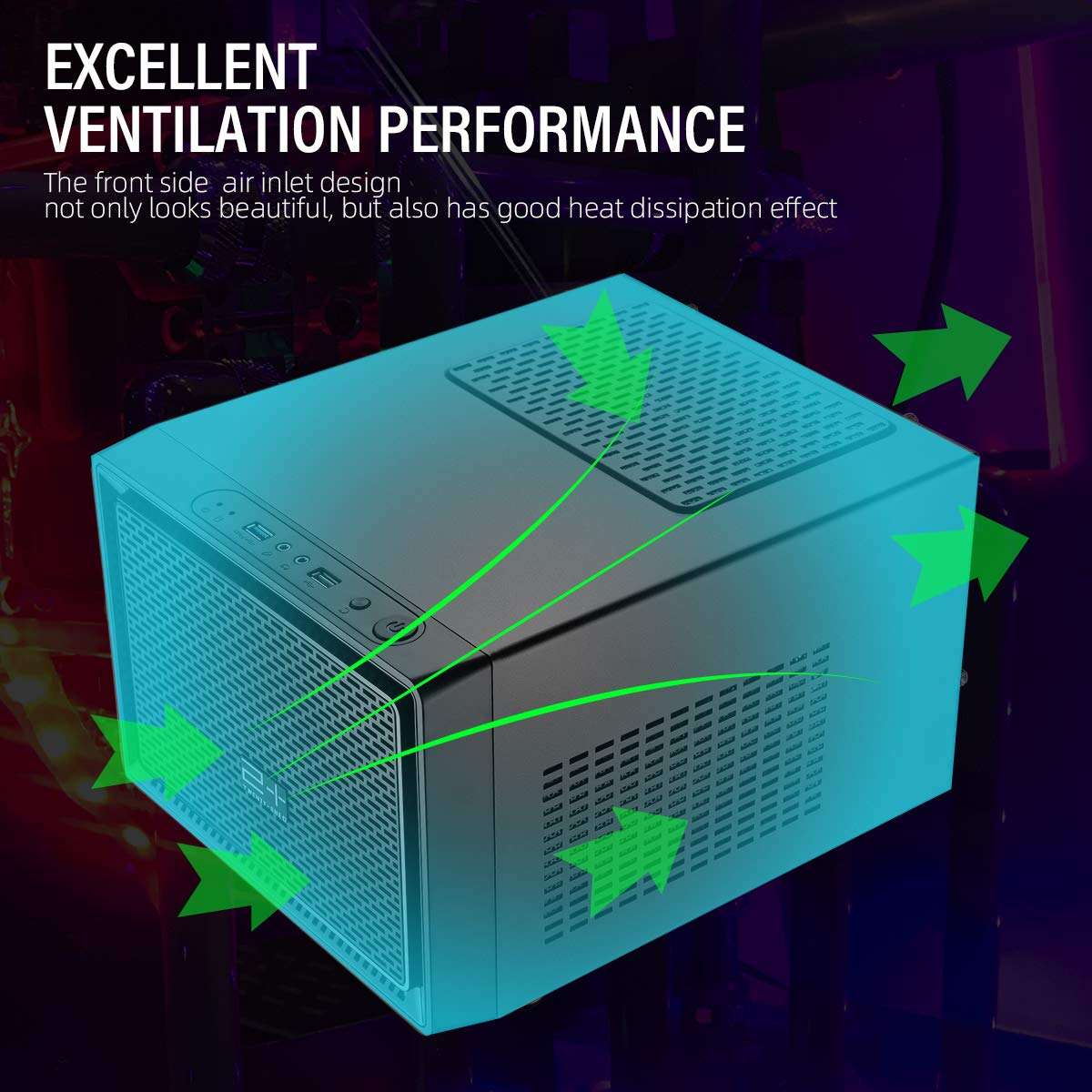 GOLDEN FIELD N-1 Mini ITX Case Computer Case Gaming PC Case Mini Size Desktop Computer Shell Cases 5