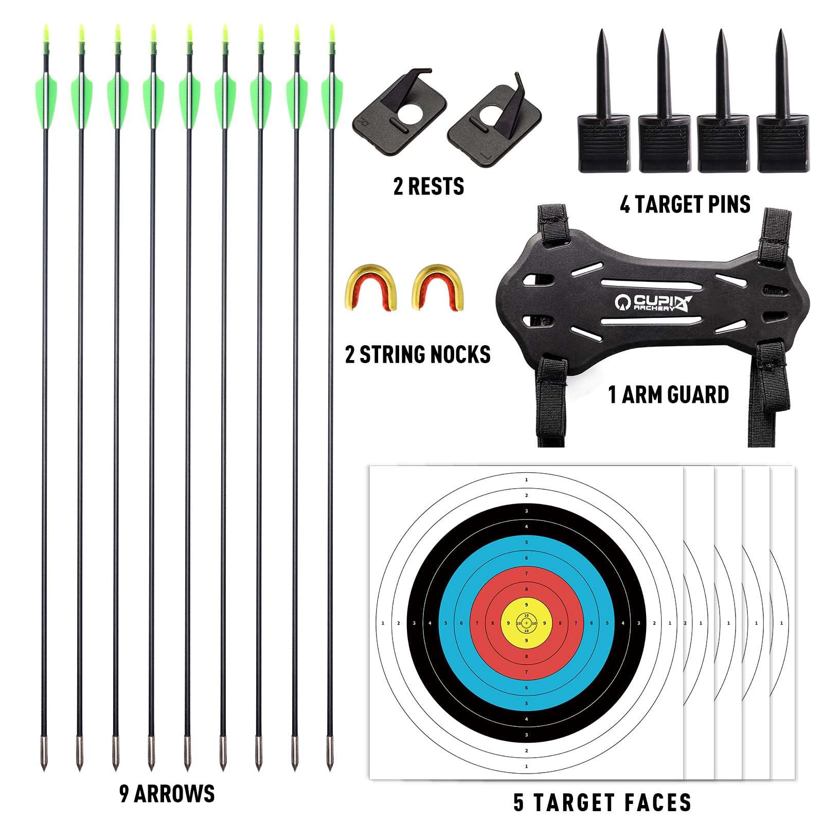 LWANO Bow and Arrow Set for Adults - Archery Takedown Recurve Bow Set for Beginners and Youth, Left & Right Handed (30lbs) 4