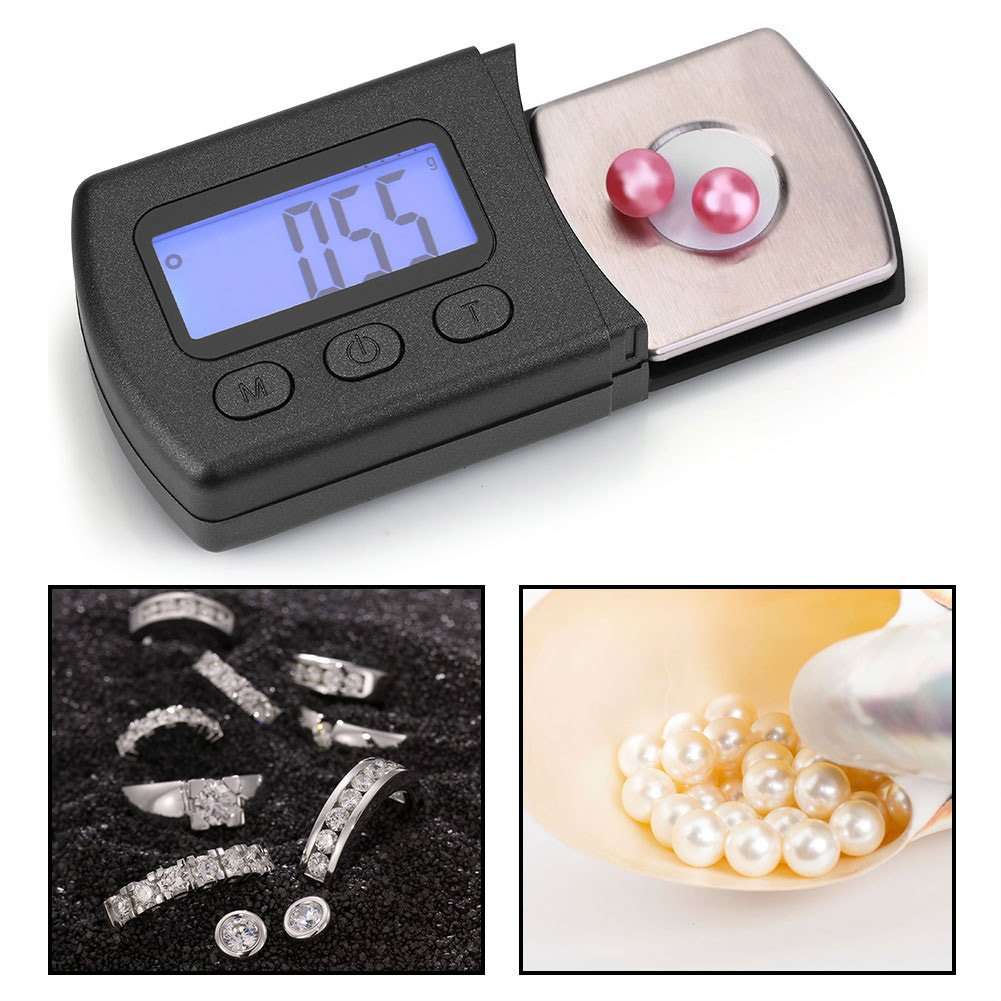 Pomya Turntable Stylus Force Gauge, LCD Digital Cartridge Stylus Tracking Force Gauge Scale Precise 0.01g with 5g Calibration Weight 6