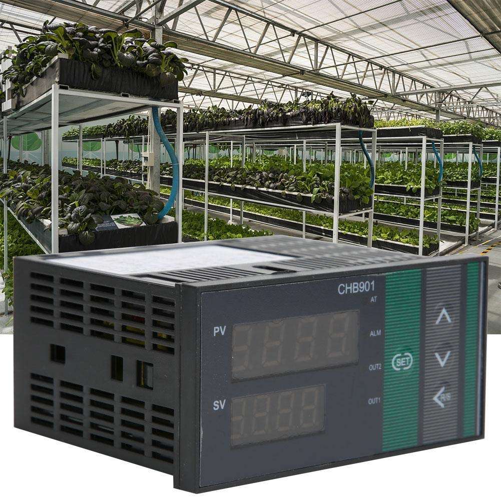 HYY-YY Temperature Controller CHB901, Thermostat Intelligent Digital Display Temperature Controller Relay/SSR Output AC180-240V 0-400℃ 3