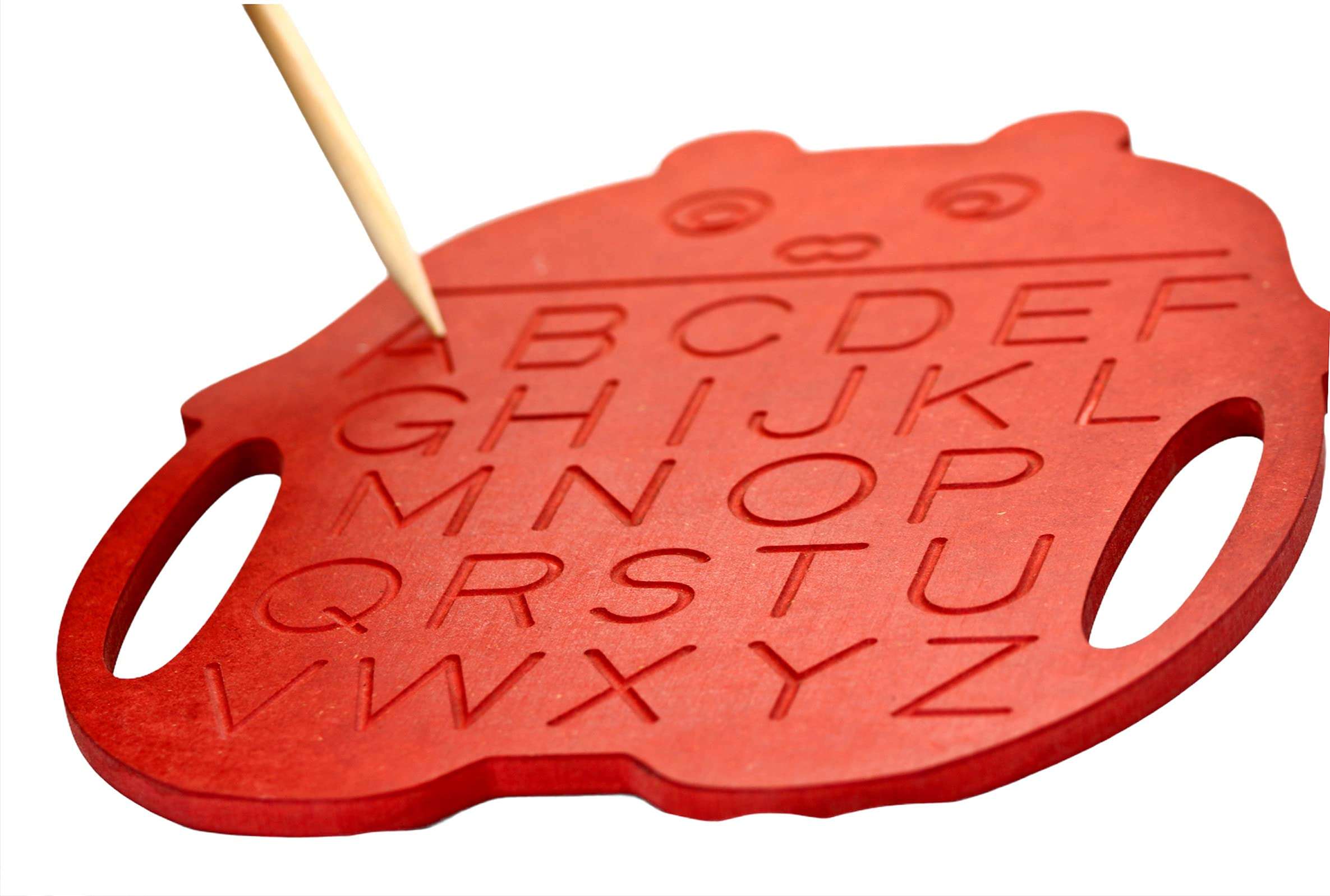 Whittlewud Both Sided Alphabet Tracing Board for Montessori Educational Toys, English Upper Case & Lower Case Reading and Writing Learning Toys for Kids 1