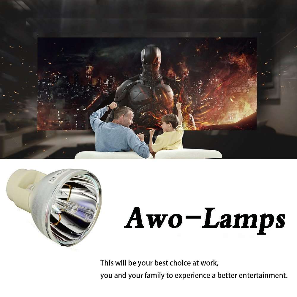 AWO Original P-VIP230W Lamp Bulb for RLC-049 / 5J.JED05.001 / EC.K1700.001 for VIEWSONIC PJD6241,PJD6381,PJD6531W for BenQ TH683,W1090,HT1070 for ACER P1203,P1206,P1303W Projectors 3