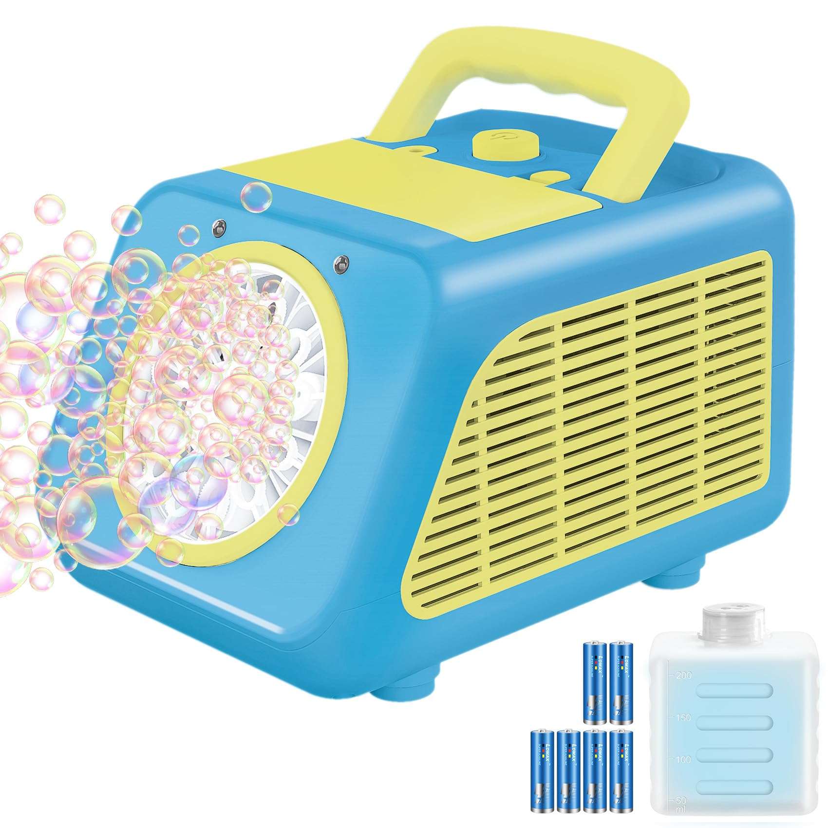 Bubble Machine Automatic Blower for Kids: Bubble Marker for Parties Battery Operated Bubble Machine for Toddlers | 20000+ Bubbles Per Min with 2 Speed Levels - Outdoor Toys for Birthday Wedding 1