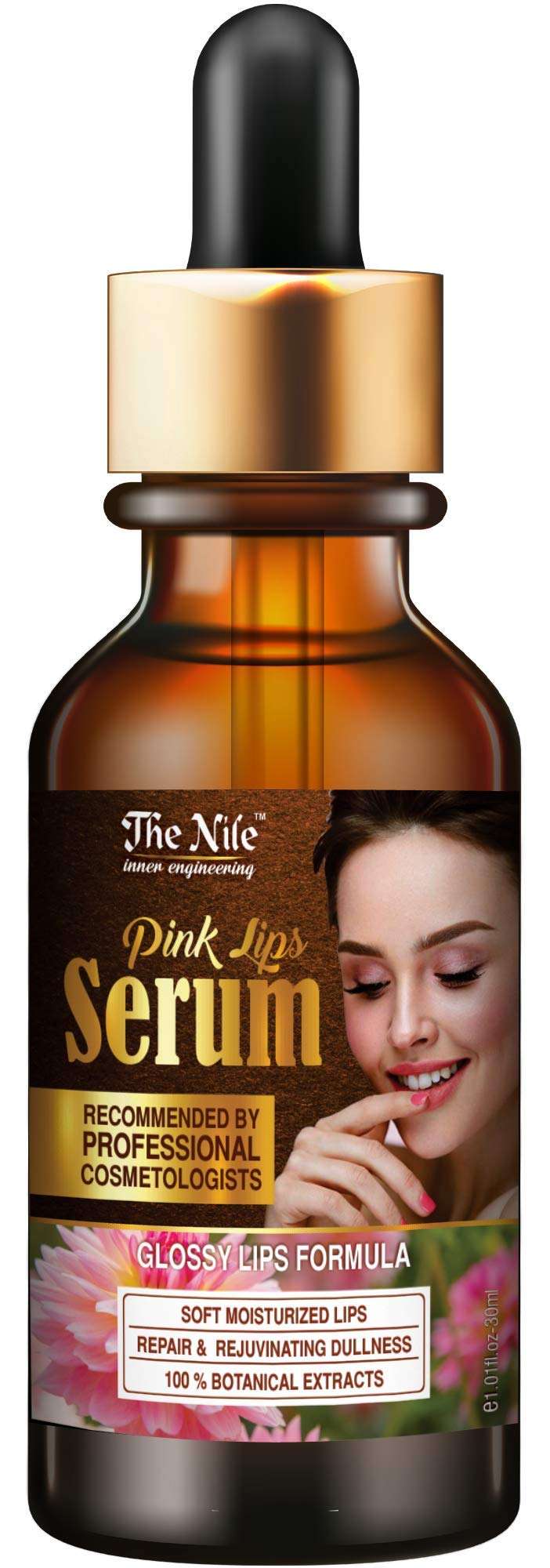 The Nile Pink Lip Serum -With Vitamin E- For Glossy & Shiny Lips with Moisturizing Effect- 30ML 1