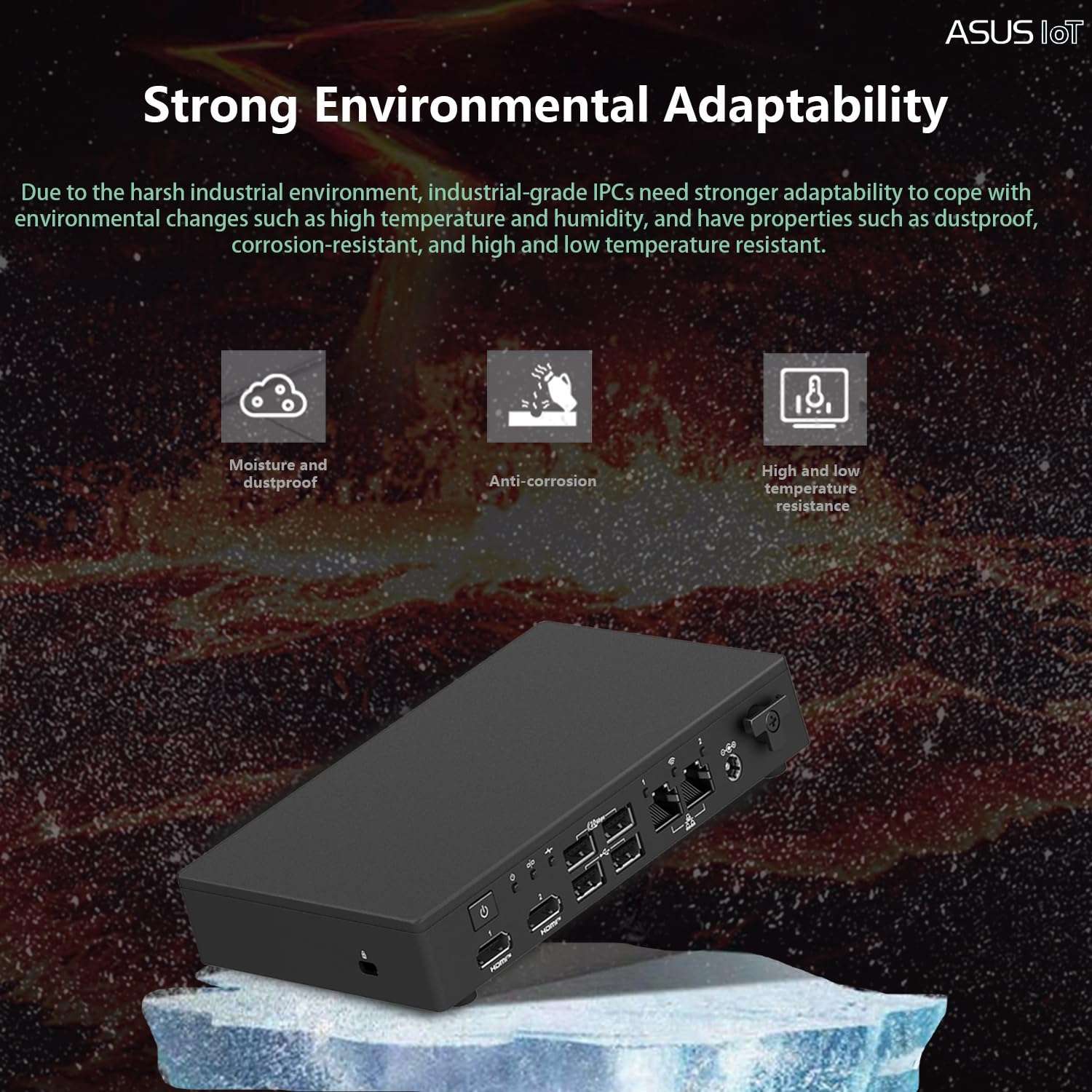 ASUS NUC 13 Rugged Fanless Mini PC for IoT Edge Deployment, Intel N50 Processor, 64GB eMMC, Compact Durable Design, Expandable I/O, Dual LAN, Wi-Fi 6E, Business & Industrial Embedded Edge Computer 6