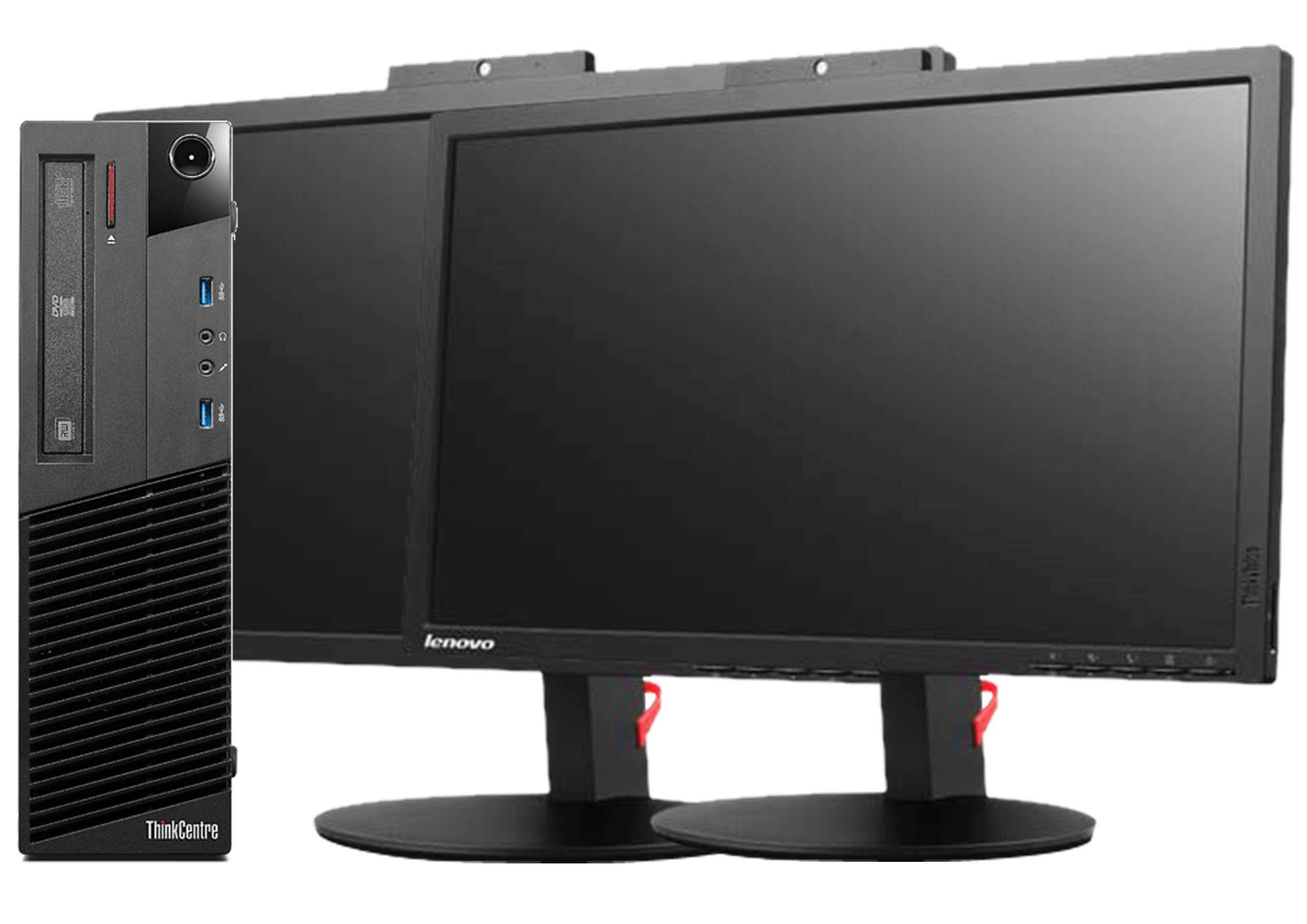 Lenovo ThinkCentre M78 Small Form Factor Desktop Computer (AMD A8-6500B 3.4GHz, 16GB DDR3 RAM, 256GB SSD Drive, DVD-ROM,USB WiFi, Windows 10 Pro (64-Bit) with 22 Webcam LCD Bundle (Renewed) 1