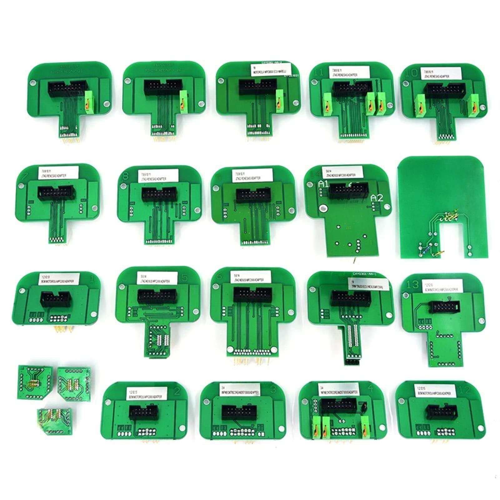 Power Circuit Probe Kit Frame Adapter ECU Programming Tool 22 Adapters Frame with LED Light 4 Probe Pins for Galletto for Truck Motorcycle Boat (Color : BDM Frame) 4