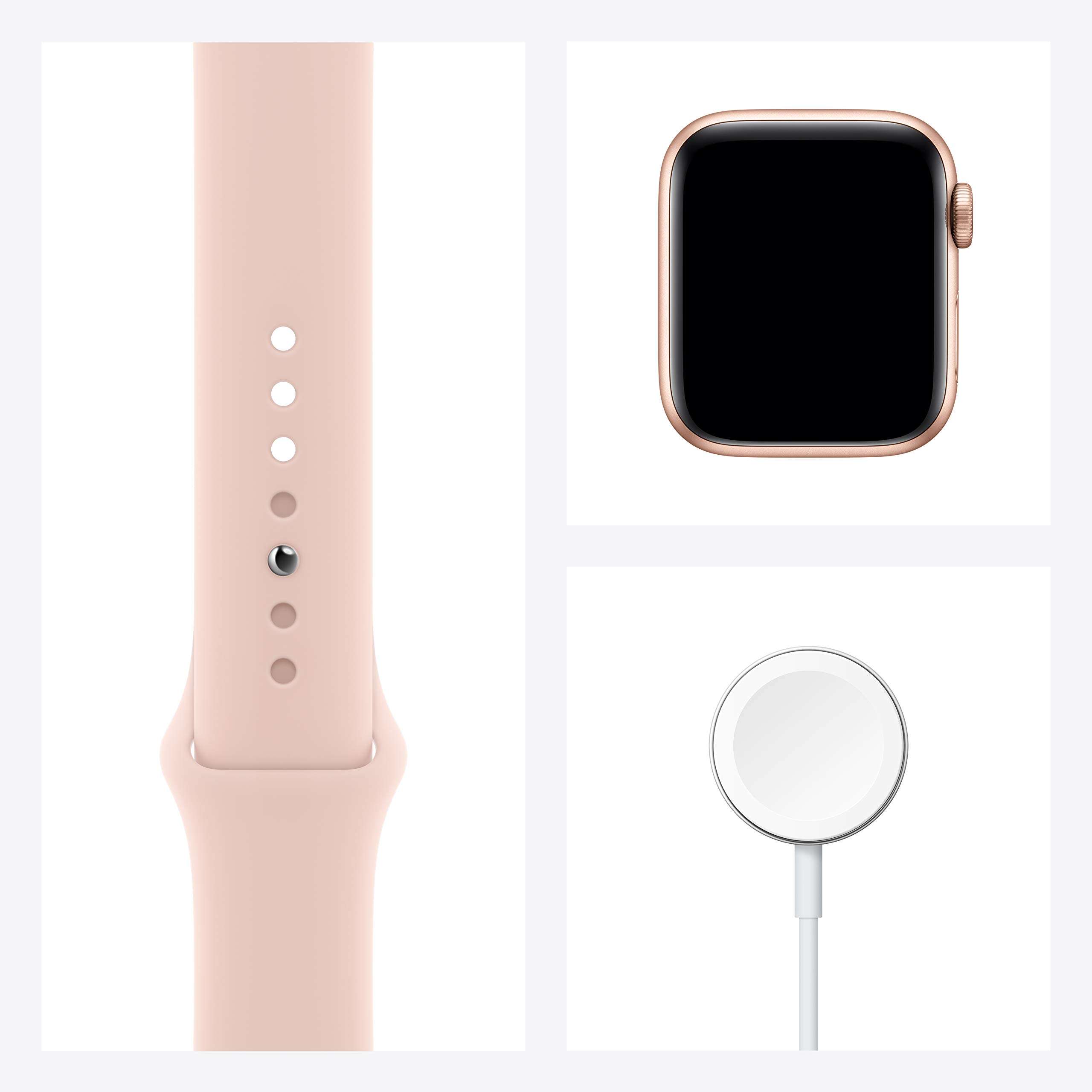 Apple New Watch Series 6 (GPS, 40mm) - Gold Aluminium Case with Pink Sand Sport Band 6