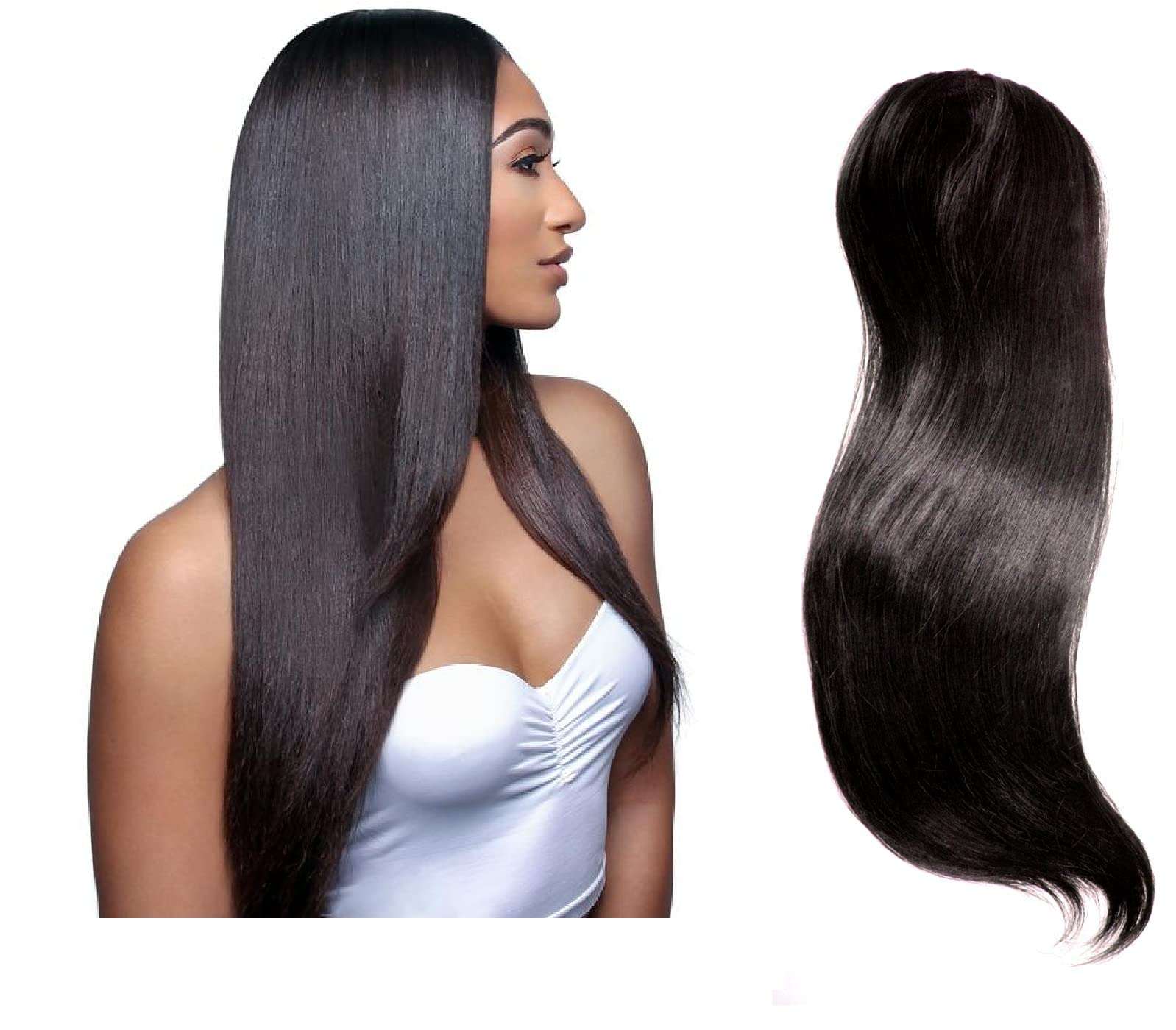 Verbier Invisible Side Patches Hair Volumizer Extension For Women Brown Medium