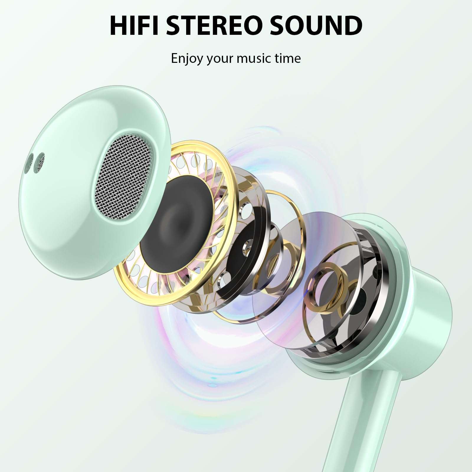 USB Headset with Microphone for PC 7.5 Ft Cable, USB A Headphones for Computer, Wired USB Earbuds Over Ear with Hook Mute Stereo Noise Canceling Cord Earphone for Laptop Dell Lenovo Surface PS5 Switch 3