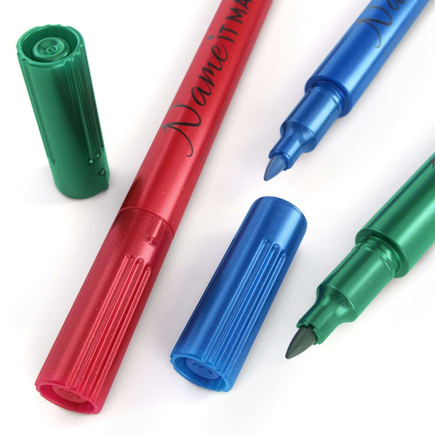 Name It Marker, Metallic Wine Glass Pens, Food Grade Ink in Fun Colors! Personalize Your Drinks Like Wine Charms , Set of 8 4