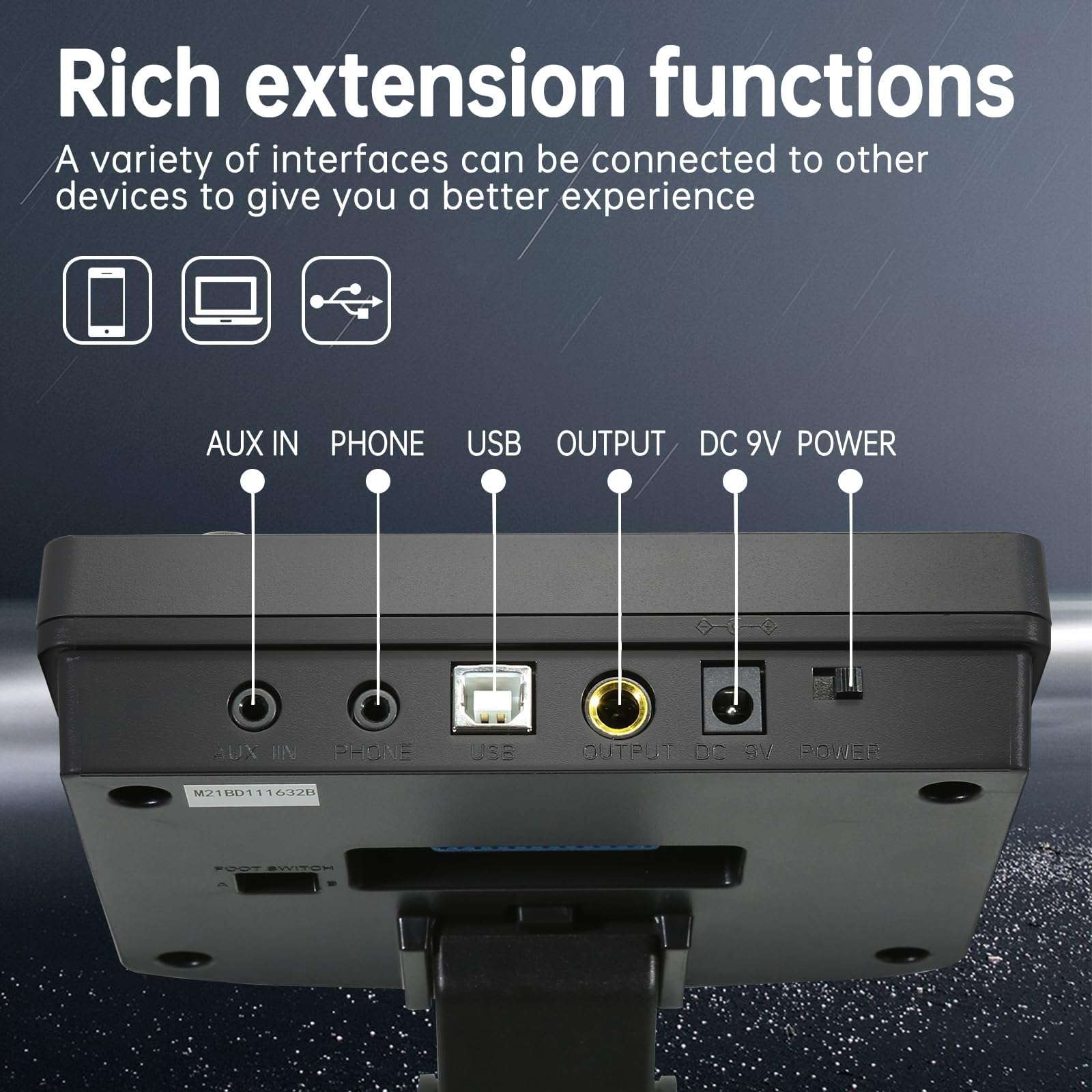 AODSK Electric Drum Set with Quiet Mesh Pads,Electronic Drum for Beginner+AODSK Drum Sticks 5A Classic America Maple Wood Tear Drop Tip Drumsticks Anti-Slip 5