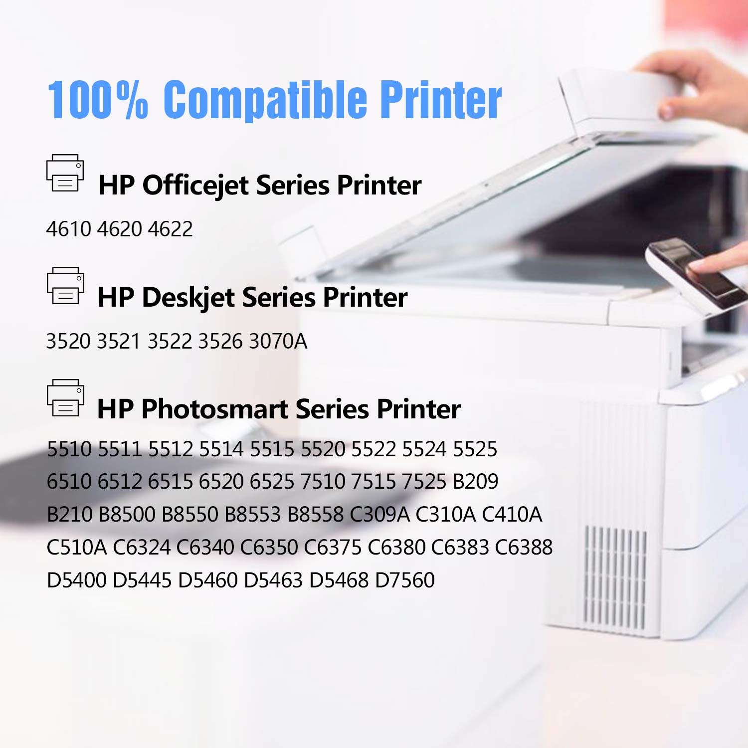 CMTOP 564XL Compatible Replacement for HP 564 Ink Cartridges, for HP Photosmart 5520 6520 7520 5510 6510 7510 C309A C410A Officejet 4620 Deskjet 3520 Printer (6 Black, 3 Cyan, 3 Magenta, 3 Yellow) 2