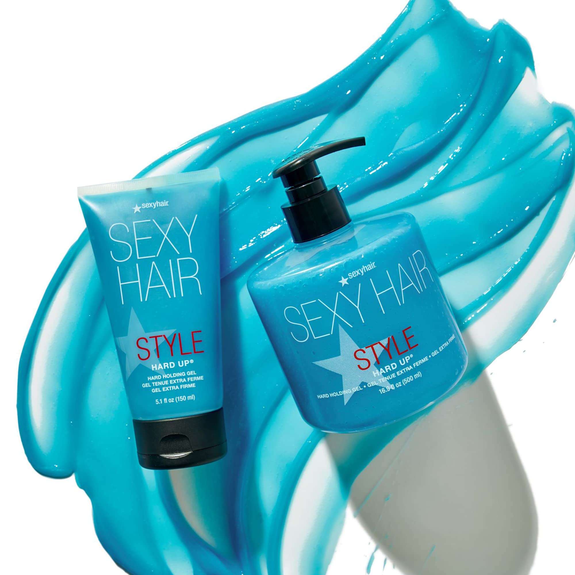 SexyHair Style Hard Up Hard Holding Gel, 16.9 Oz | Extreme Hold | Non-Flaking Formula | All Hair Types 3