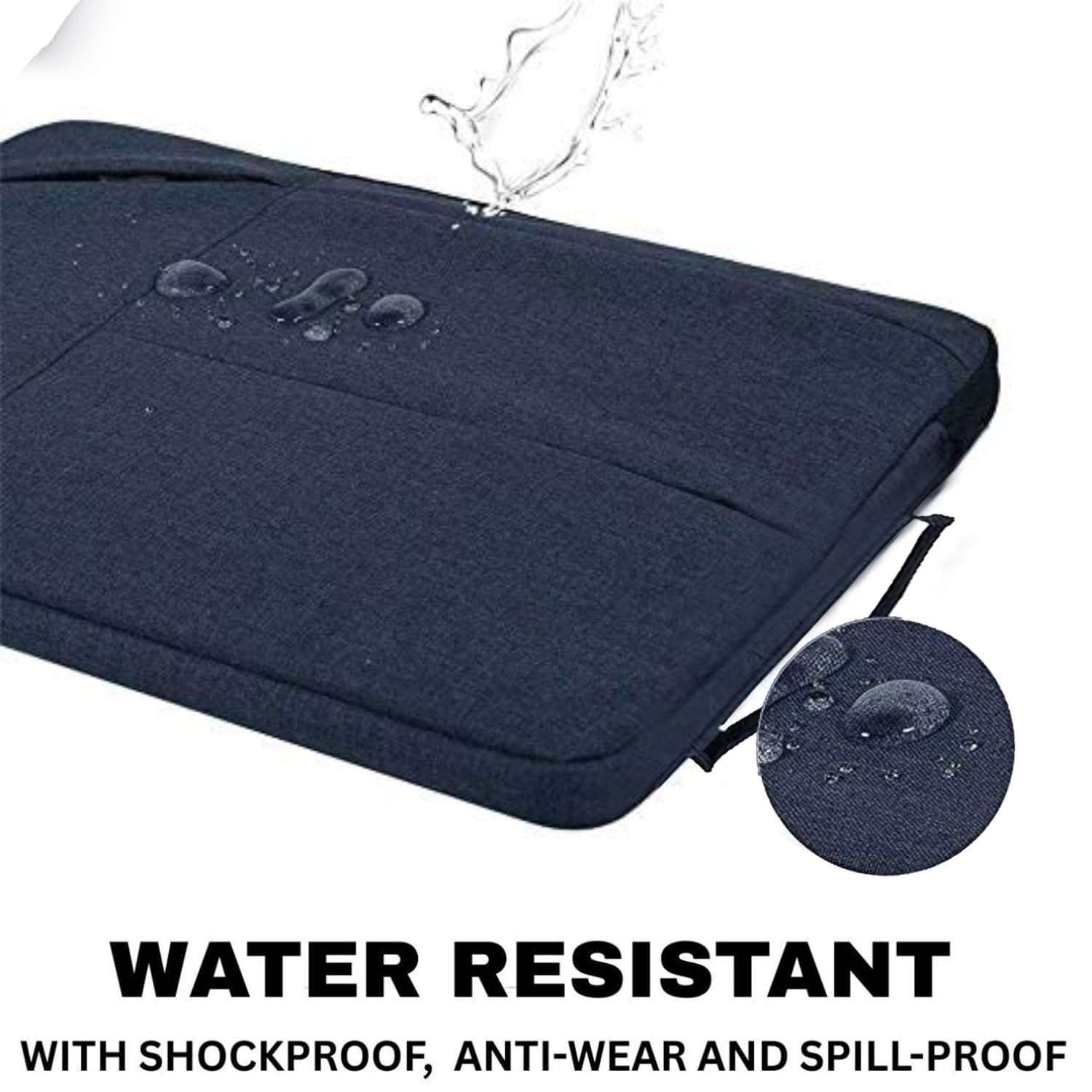 Dyazo 15-15.6 Inch Laptop Sleeve Bag with Three Front Pocket | Water Resistant & Shockproof Protective Cover with Charger Pouch | Compatible for Dell, HP, MacBook, Lenovo, Asus, Acer & More (Blue) 6