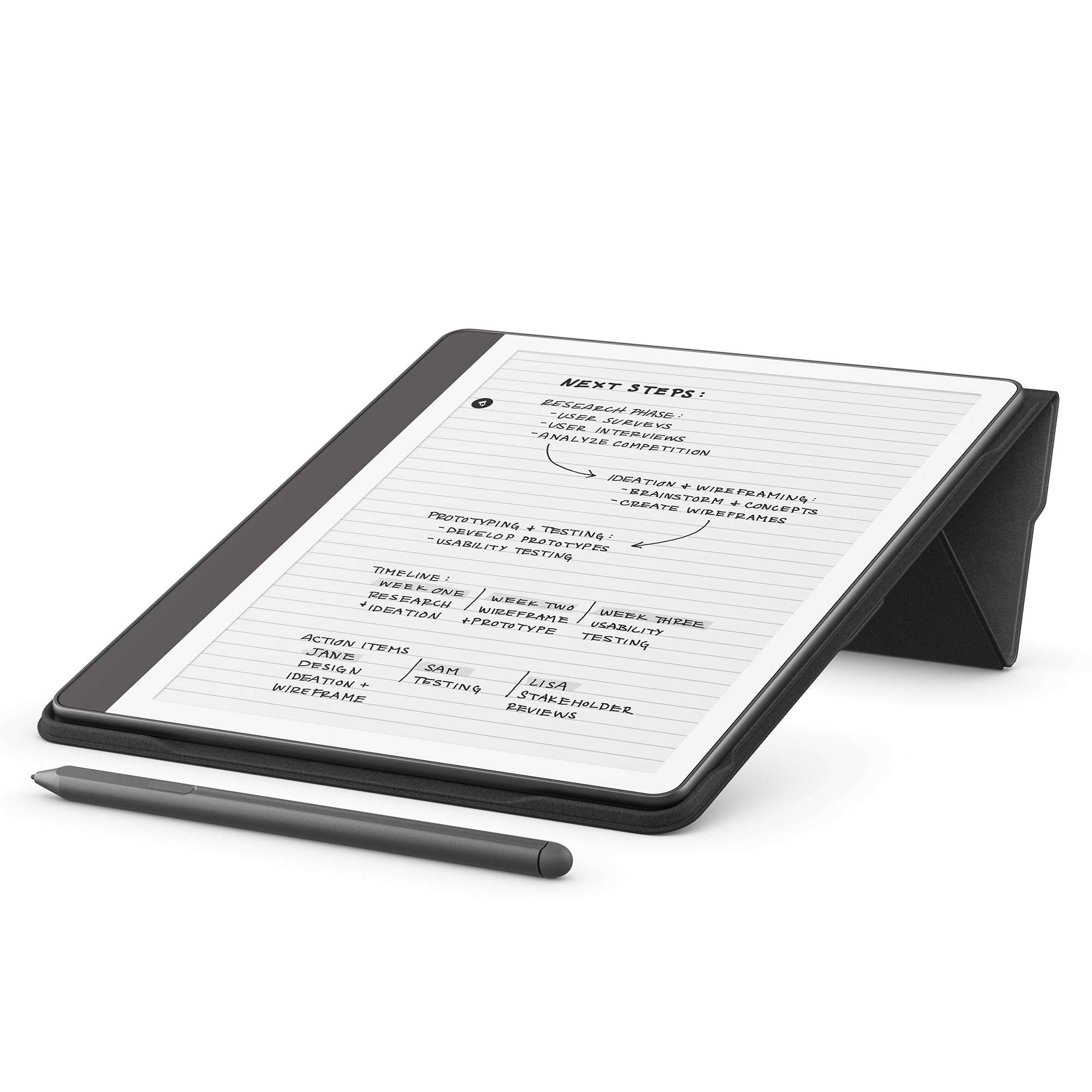 Amazon Kindle Scribe Folio Cover with Magnetic Attach, Sleek Protective Case - Premium Leather 5