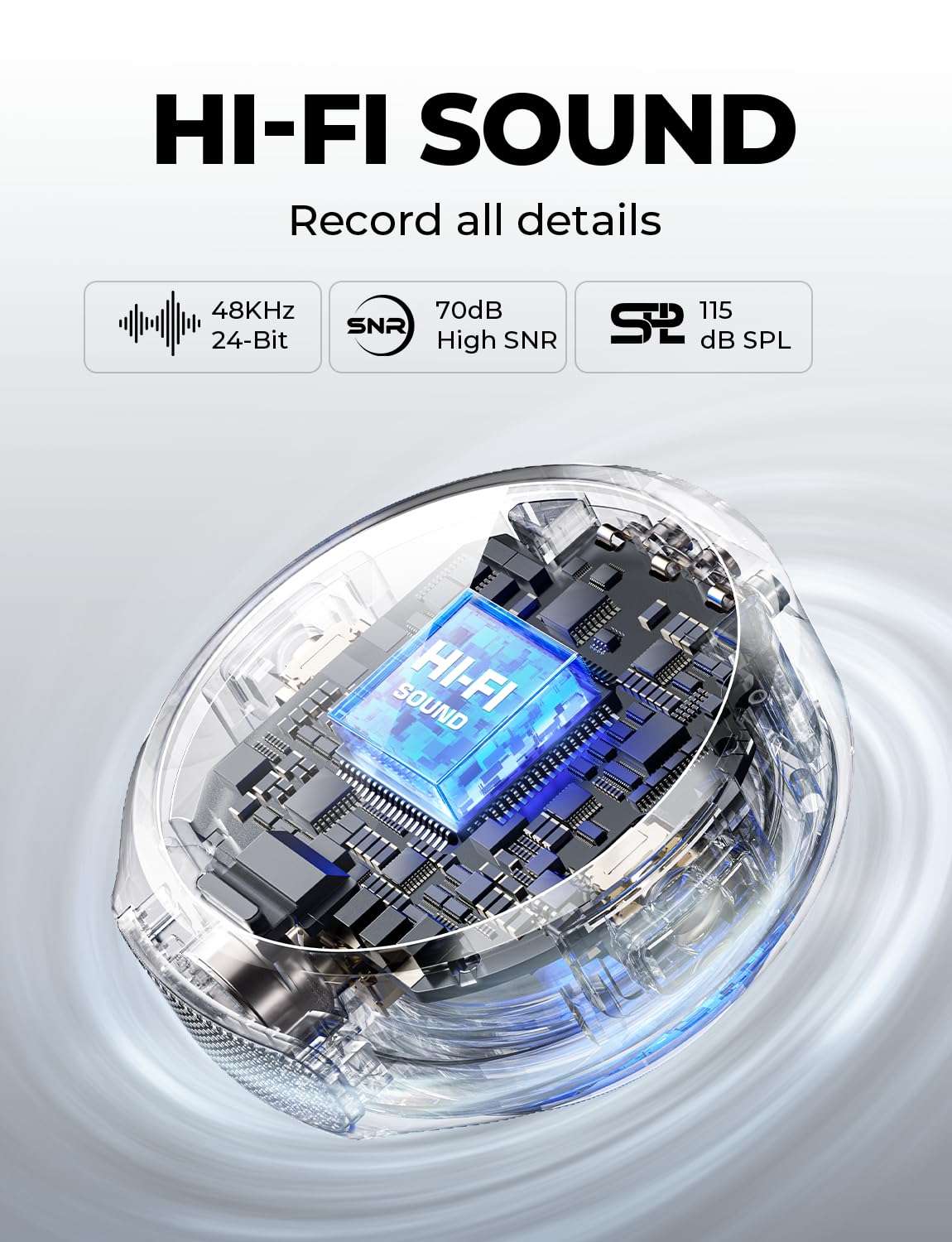 Hollyland Lark M2 Wireless Lavalier Microphone for iPhone 15 & Android, USB C Mini Lapel Microphone Wireless, 1000ft Range, Hi-Fi Audio, Noise Cancellation, 30H Battery for Video Recording, Streaming 4