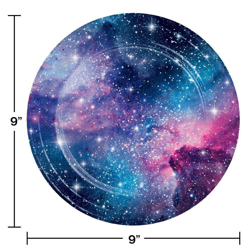 Creative Converting Galaxy Party Dinner Plates, 24 ct 2