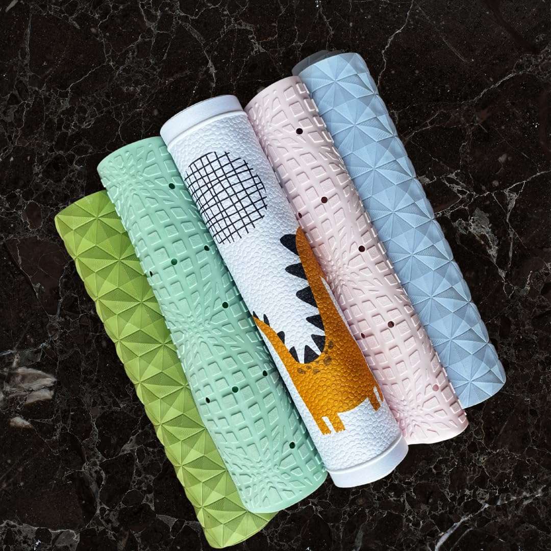 LivUp Non-Slip Waterproof Bathroom Floor Mat – Soft Rubber Bathtub & Shower Mat with Strong Suction Cups, Anti-Fatigue Rectangular Design (Green) 6