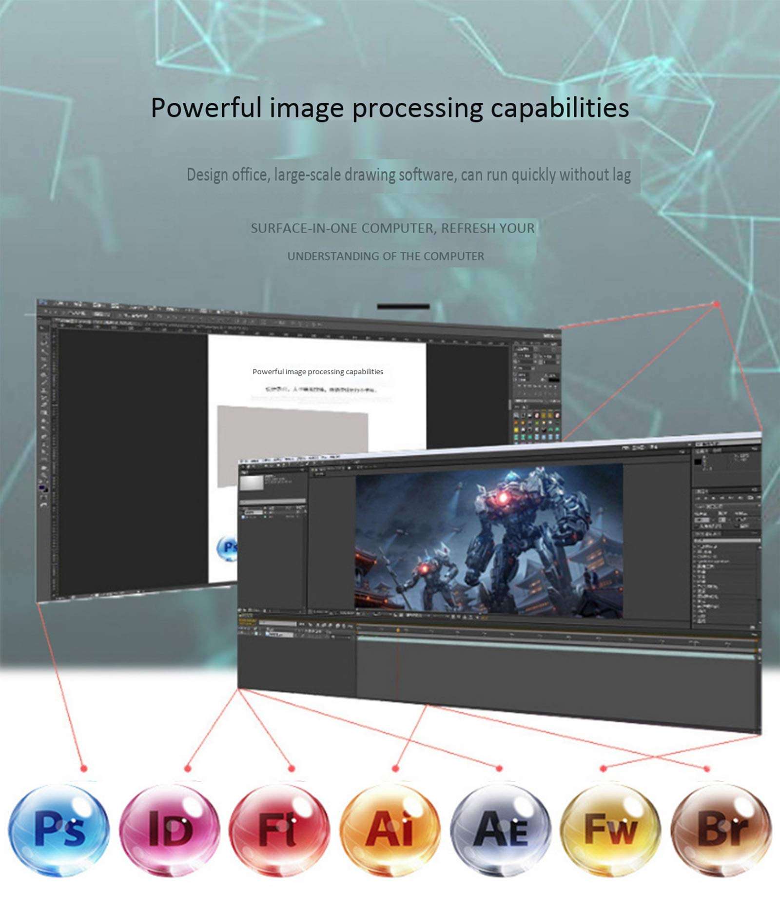 TANGTANG All-in-One Desktop Computer, 23.6 Inch Curved All-in-One, I3-2310M/I5-4300M Processor 4G+128G, Apply to Design/Office/Home,i3/2310M 5