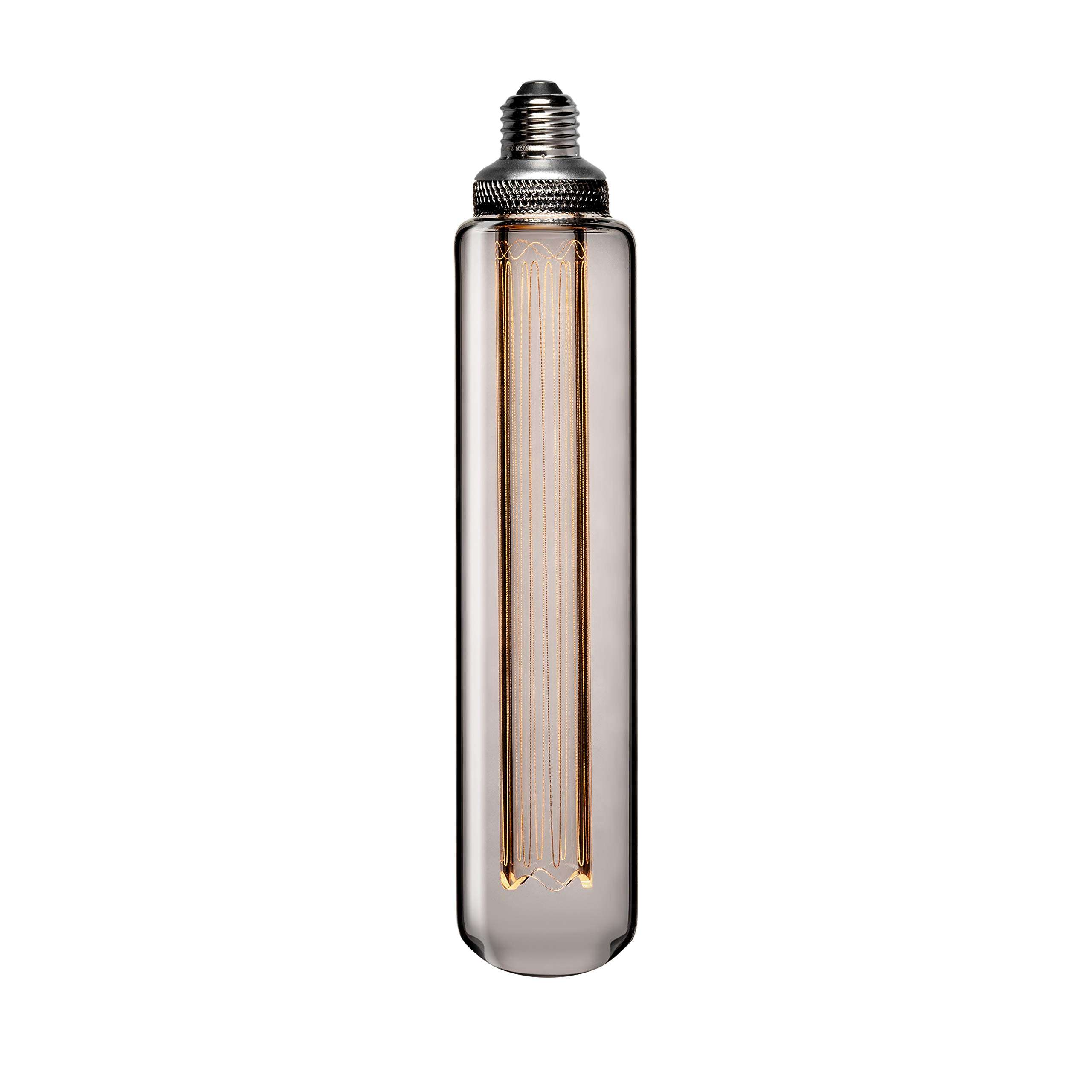 Next Glow Decorative LED Light Bulb E26 Standard Base, Acrylic Inner Pillar 3.5W, Dimmable T60 Style Glow, Beautiful Home Decor Lighting for Kitchen, Pendant Fixtures. (Smokey/Gray) 1